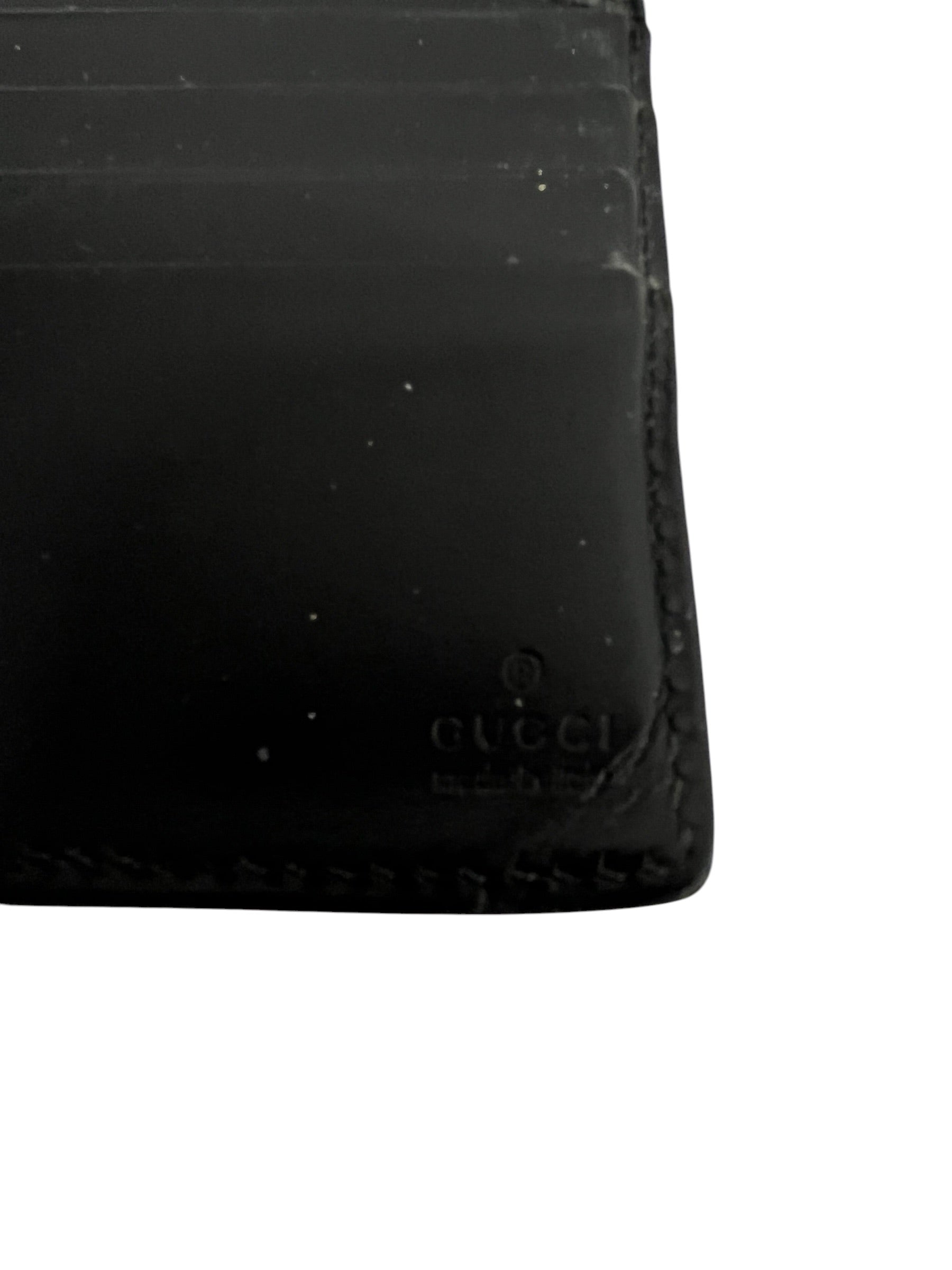 GUCCI/Bifold Wallet/Leather/BLK/M's/NYLON STRIP WALLET view 5