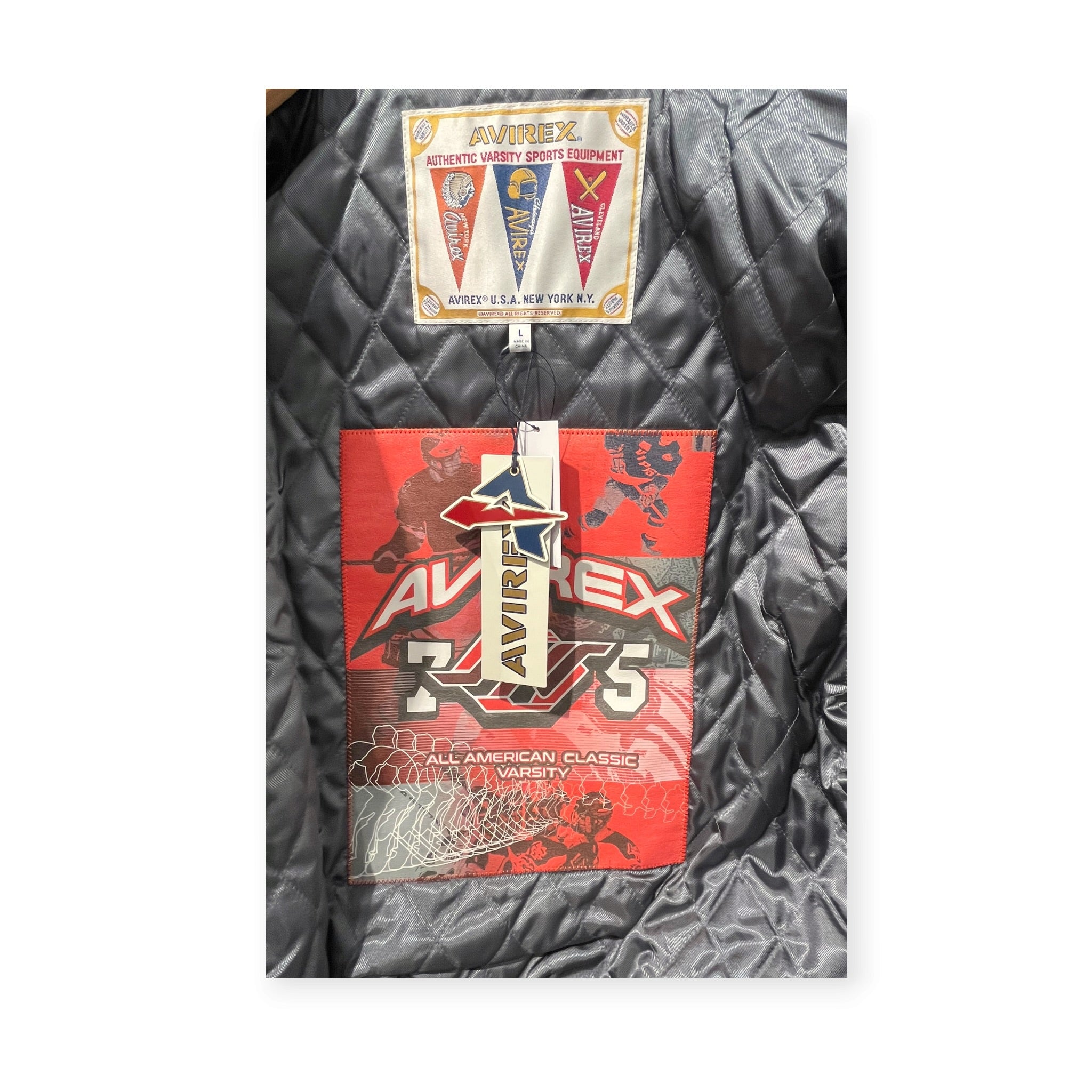 AVIREX/Leather Jkt/L/Leather/WHT/RED BLADES JKT AVX 75 view 4