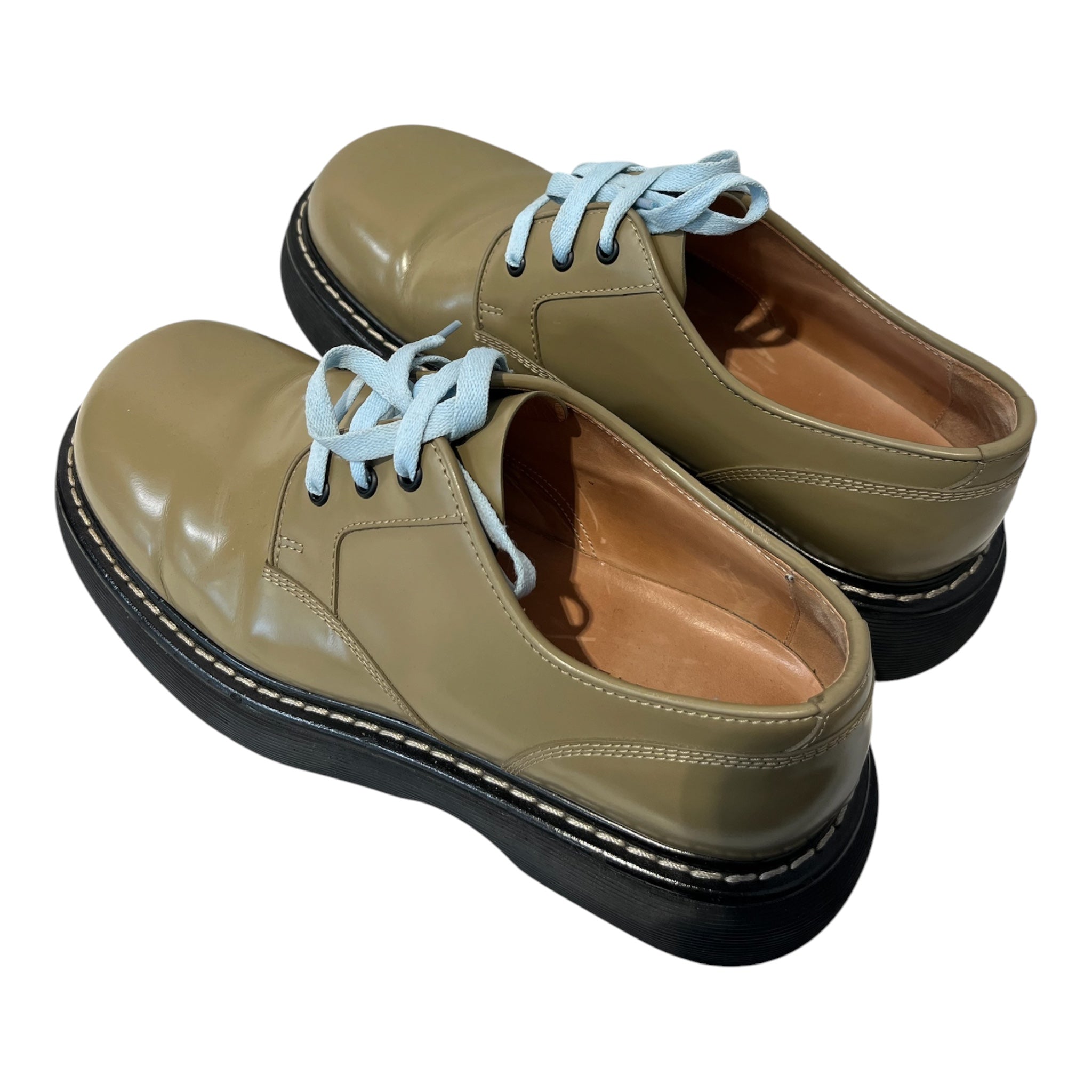 BOTTEGA VENETA/Loafers/EU 44/Leather/KHK/BOUNCE DERBY view 2