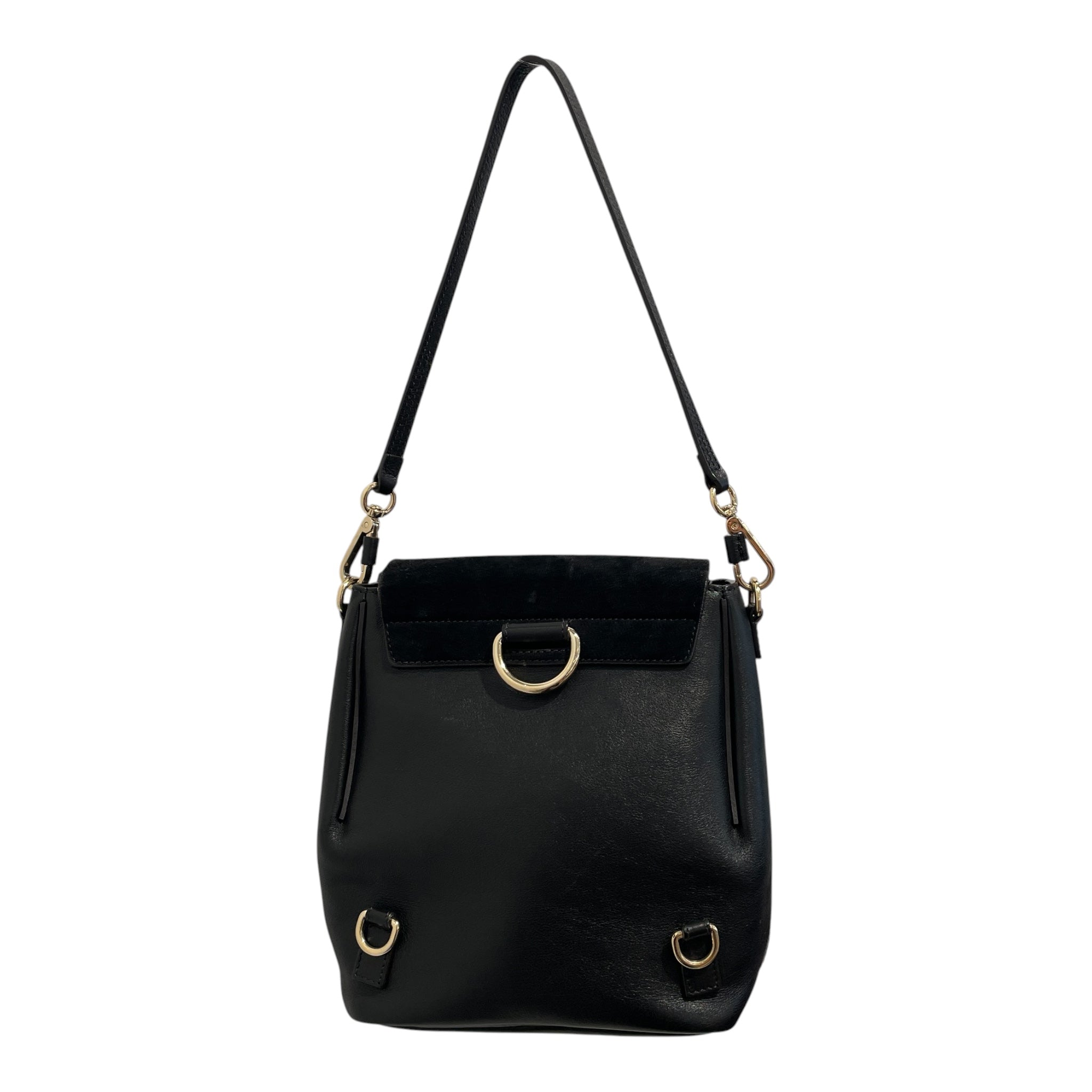 Chloe/Backpack/Leather/BLK/Faye convertable backpack view 2