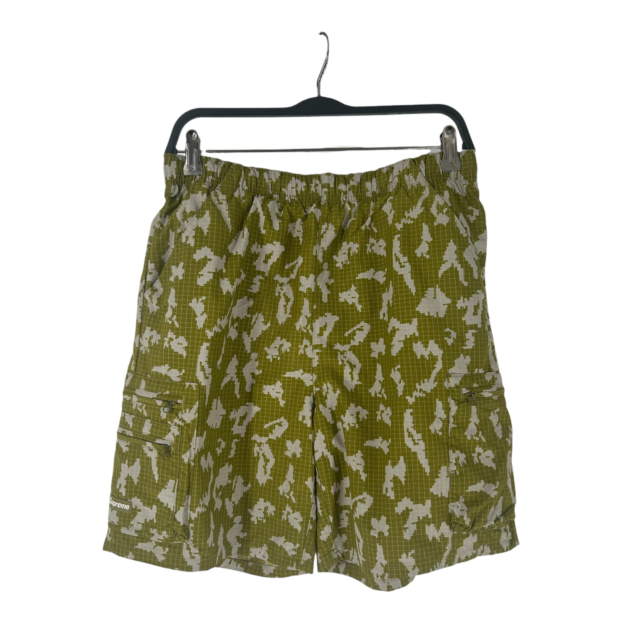 Supreme/Shorts/S/Cotton/GRN/GRID CAMO CARGO SHORTS view 1
