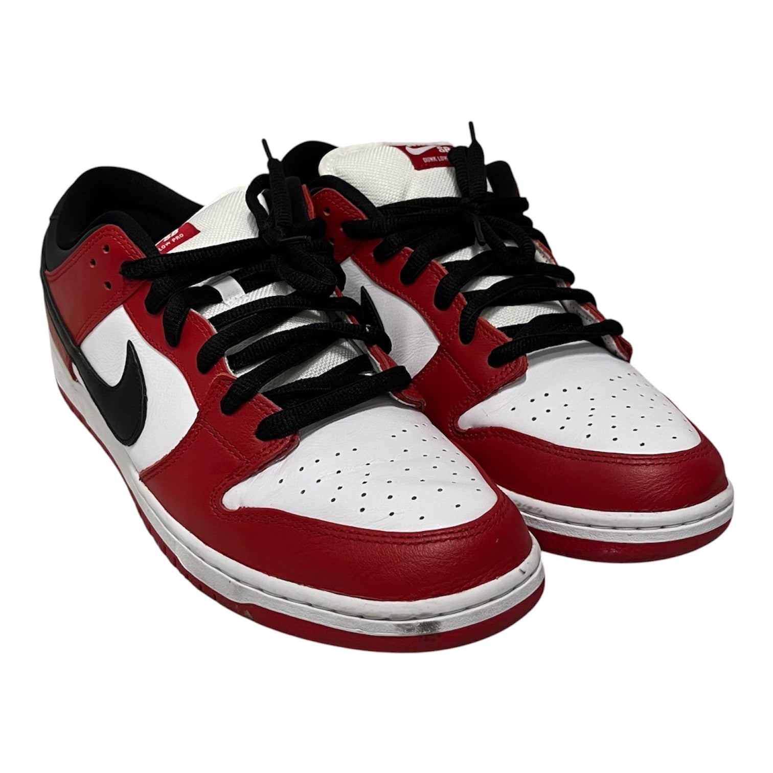 NIKE/SB DUNK LOW PRO/Low-Sneakers/US 13/Leather/RED/BQ6817-600 view 1