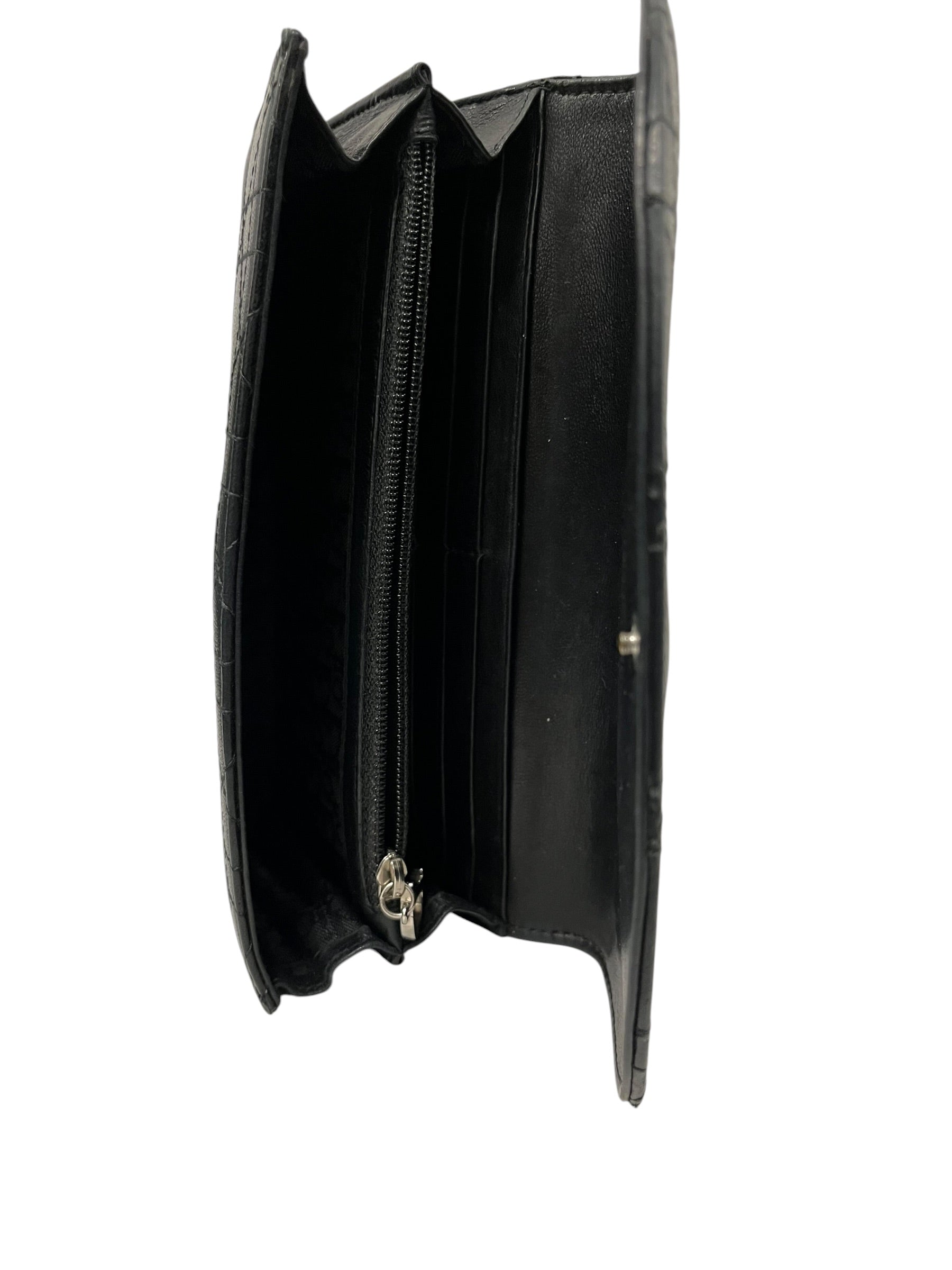 Christian Dior/Long Wallet/Leather/BLK/L's/AYAKO CUSTOM NAME INSIDE view 4