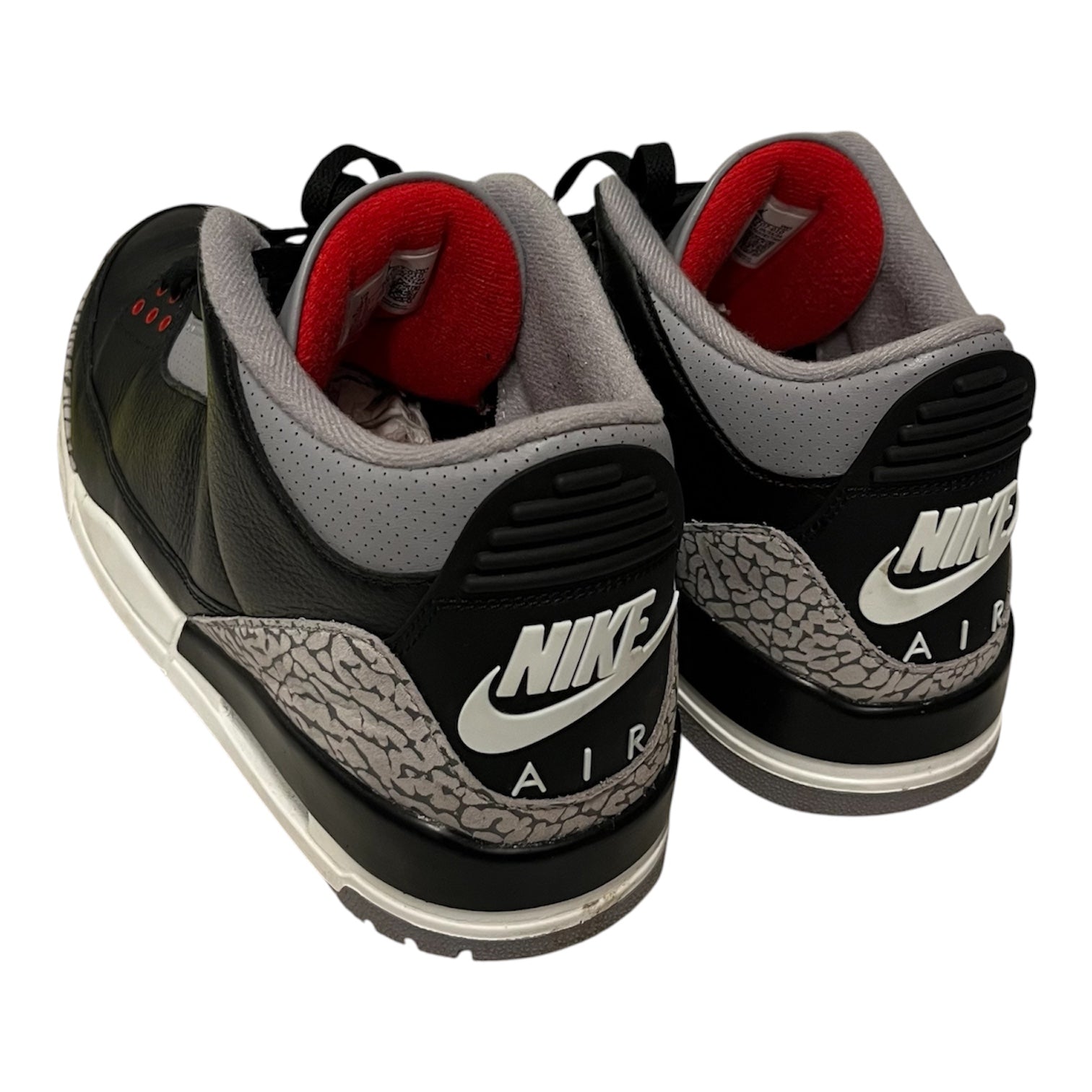 NIKE/AIR JORDAN 3/Hi-Sneakers/US 13/Leather/BLK/DN3707-010 view 2