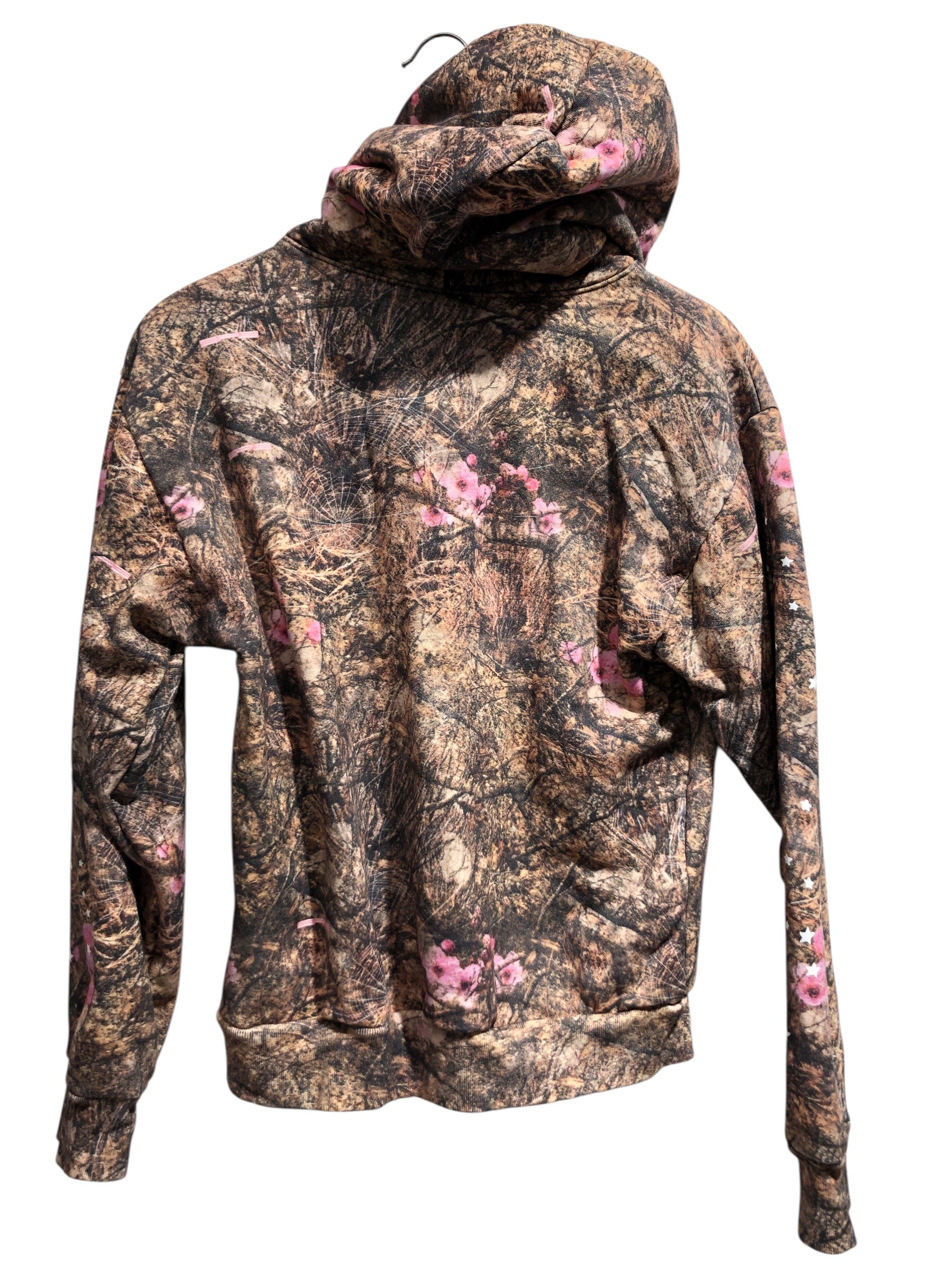 Sp5der/Hoodie/S/Camouflage/Cotton/GRN/CAMO SPIDERWEB GRAPHIC view 2