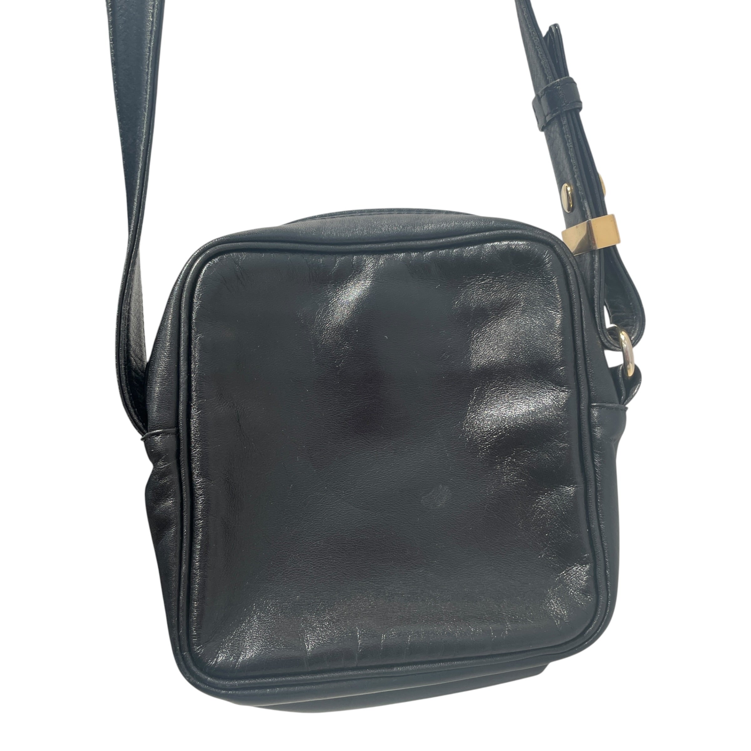 YVES SAINT LAURENT/Cross Body Bag/Leather/BLK/Leather Crossbody view 4