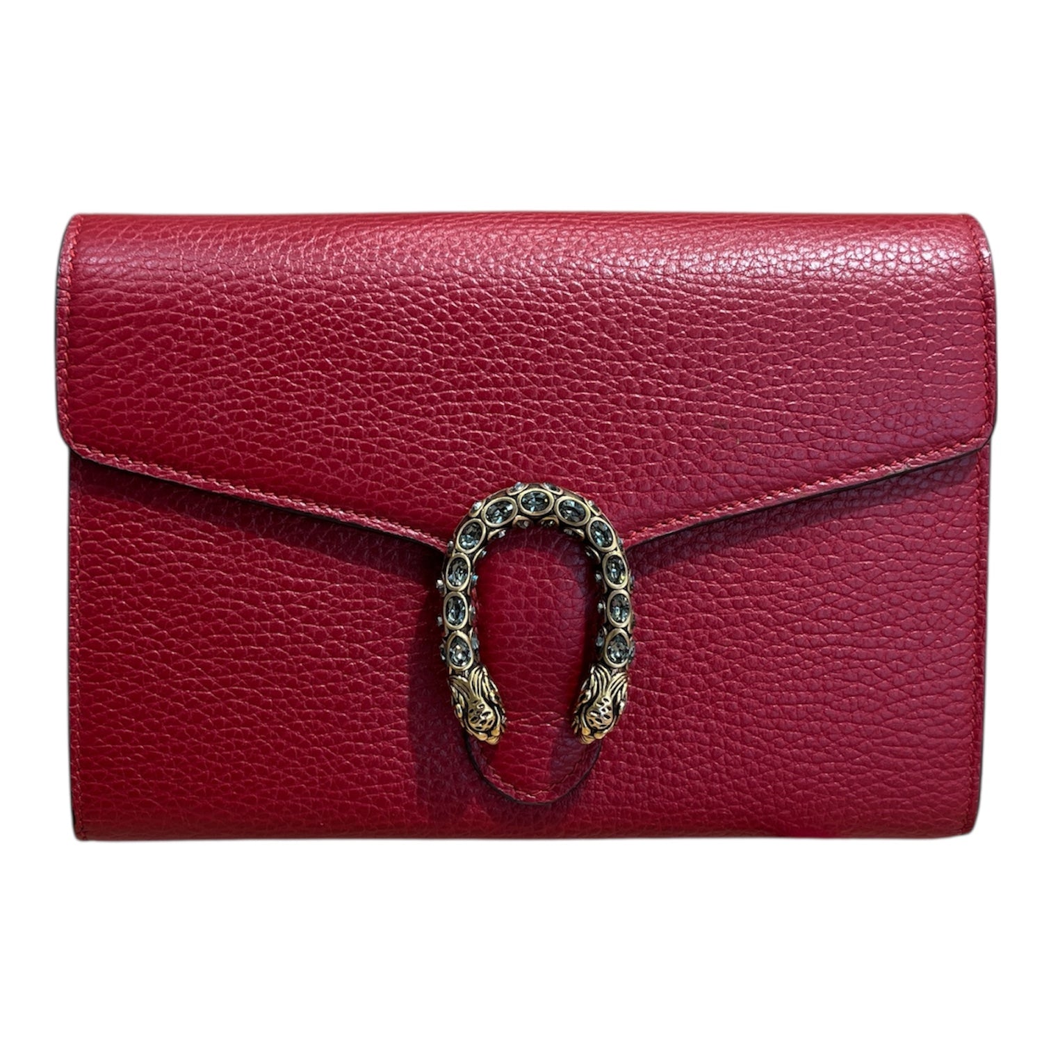 GUCCI/Cross Body Bag/Leather/RED/Dionysus Chain bag view 1