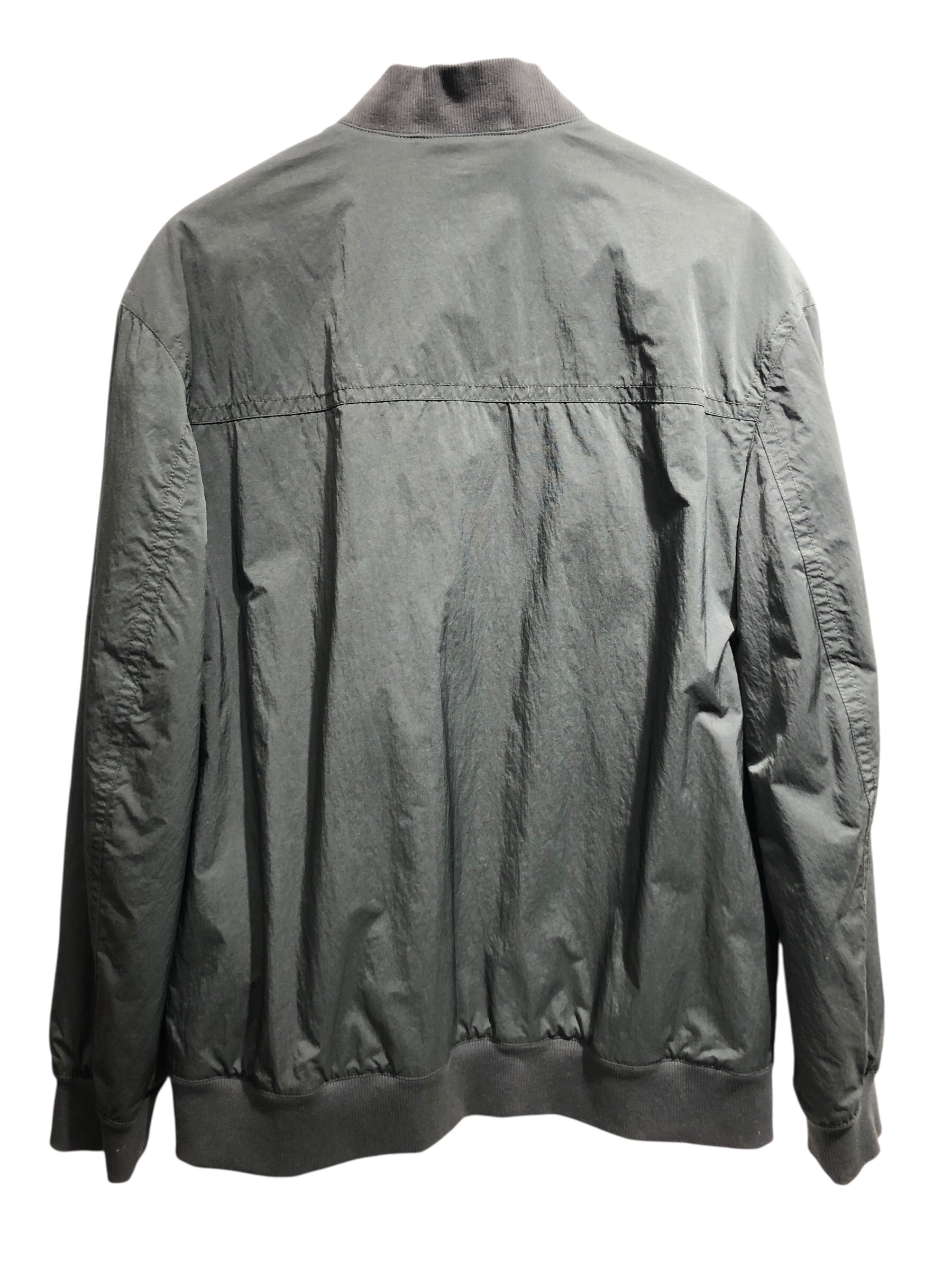 Helmut Lang/Puffer Jkt/M/Nylon/BLK/No Collar/asymmetric tactical bomber view 2