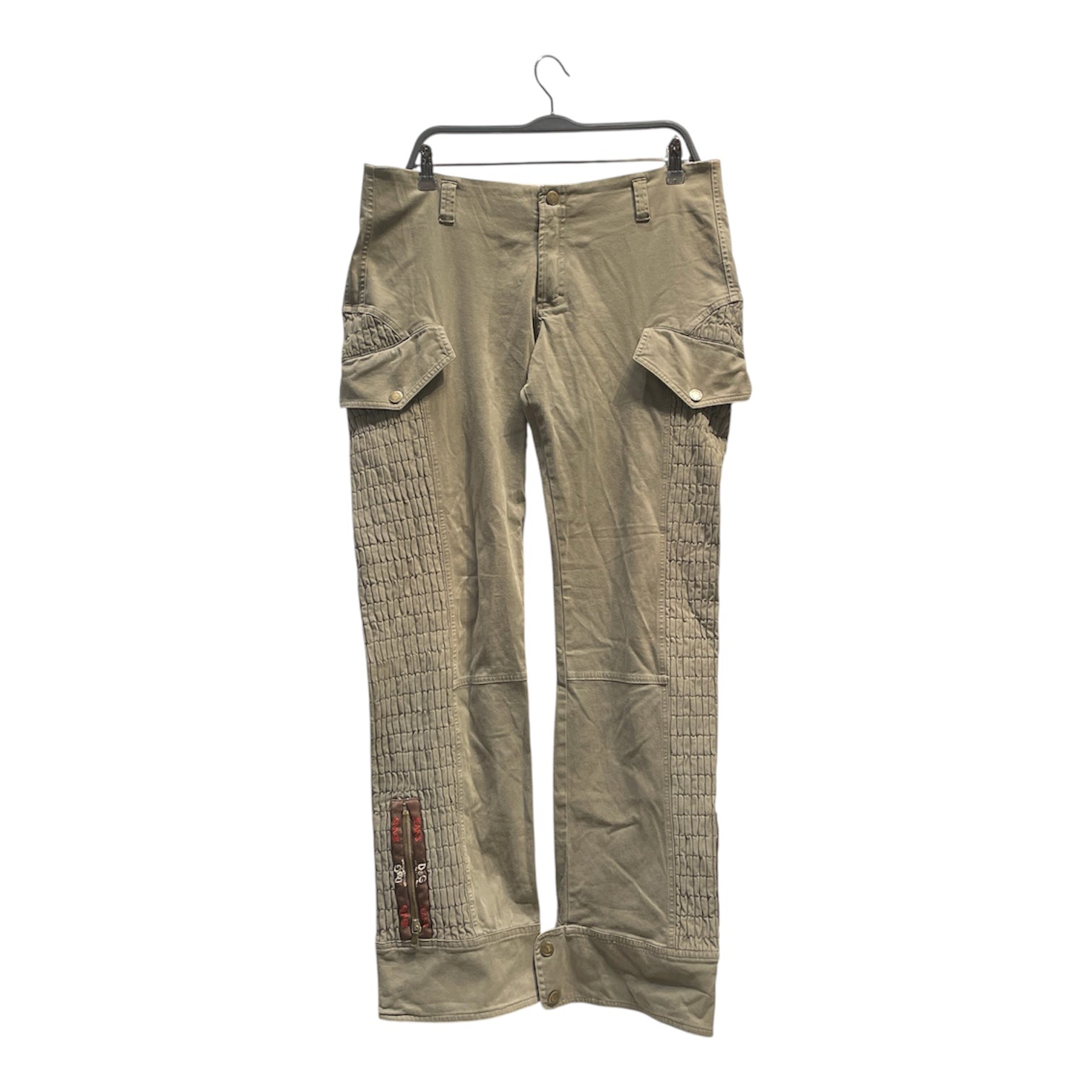 DOLCE&GABBANA/Cargo Pants/36/Cotton/GRN/Cinched Sides view 1