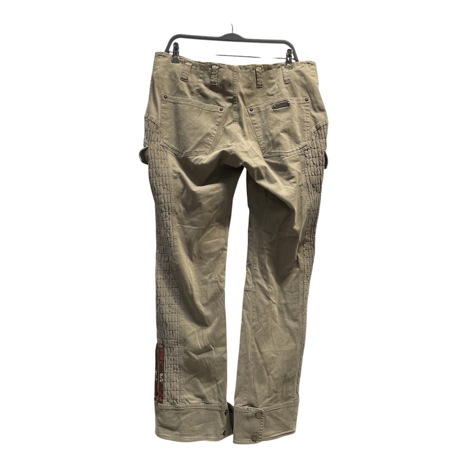 DOLCE&GABBANA/Cargo Pants/36/Cotton/GRN/Cinched Sides view 2