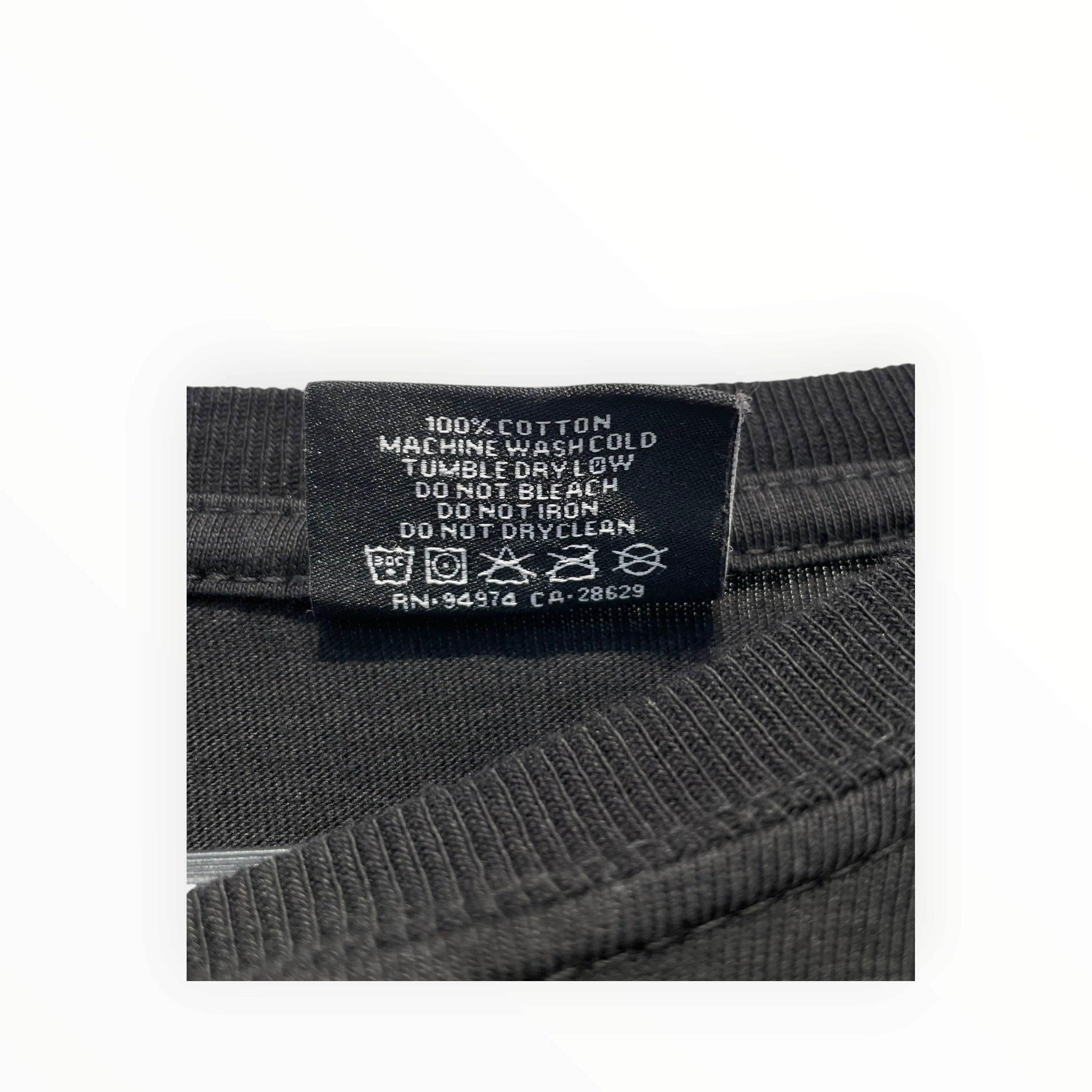 STUSSY/LS T-Shirt/L/Cotton/BLK/Graphic/large back graphic view 4