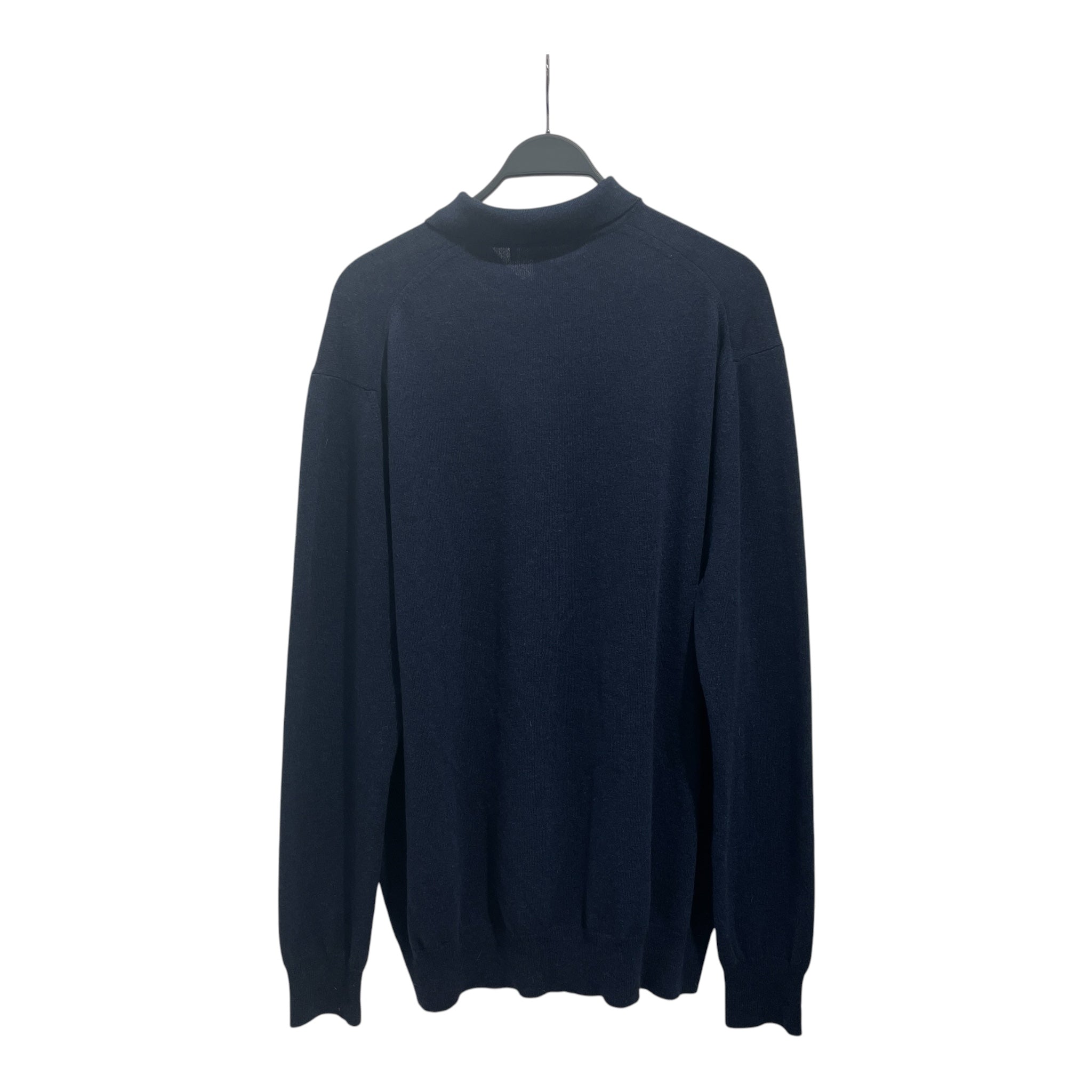COMME des GARCONS SHIRT/Polo Shirt/L/Wool/NVY/FN-N010 - LS Polo view 2