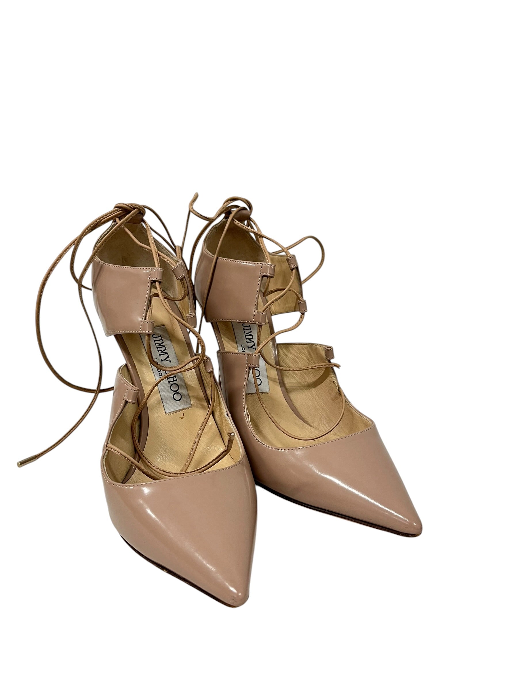 JIMMY CHOO/Heels/EU 35.5/CML/Ankle Strap/LACE UP HEEL view 1