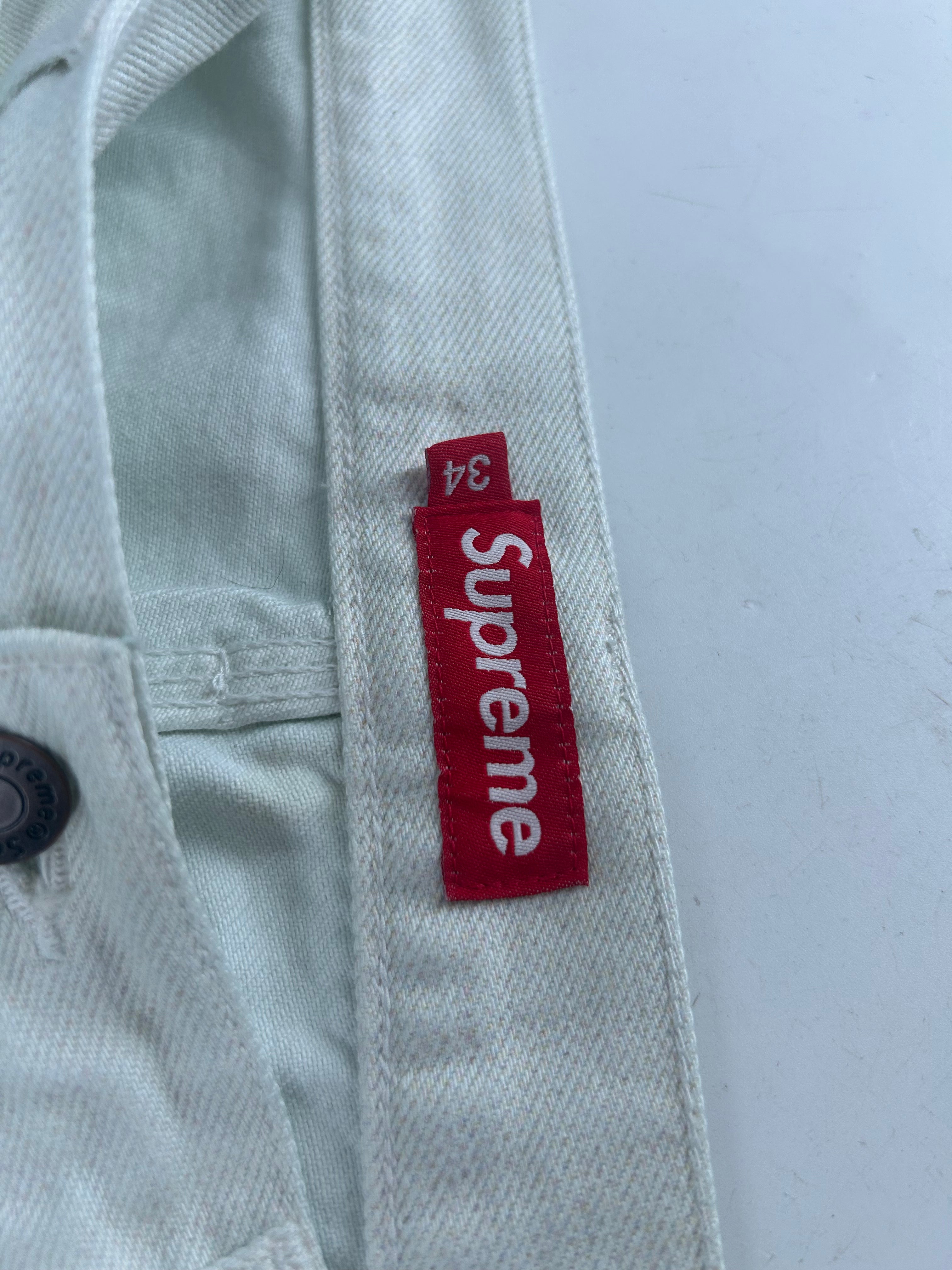 Supreme/Pants/34/Denim/BLU/All Over Print/DAMIEN HIRST SHARK PANTS view 3