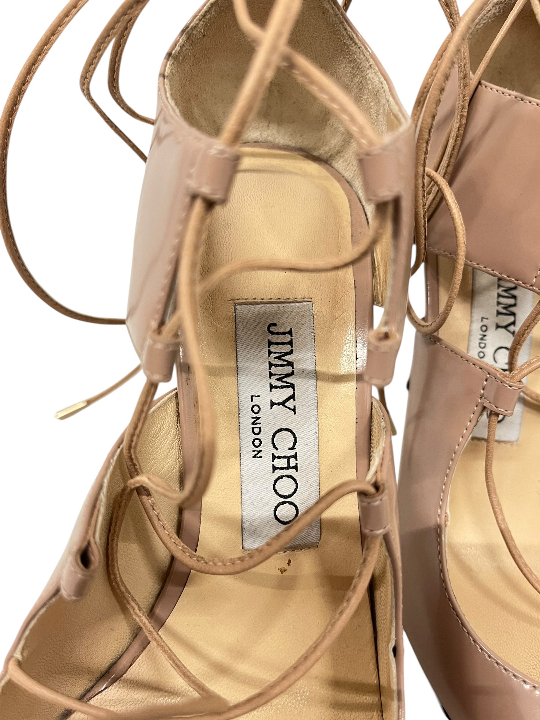 JIMMY CHOO/Heels/EU 35.5/CML/Ankle Strap/LACE UP HEEL view 3