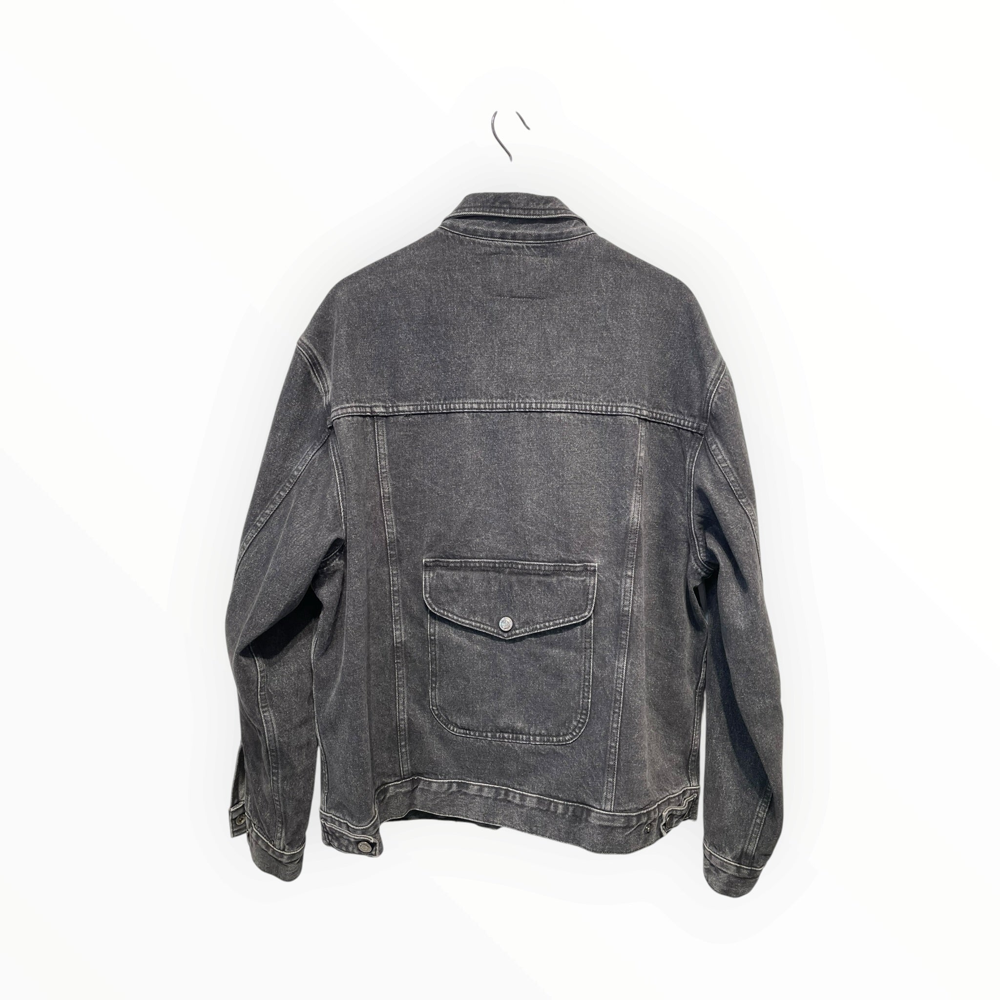 GUESS/MIDNIGHT STUDIOS/Denim Jkt/4/Denim/BLK/one zip pocket view 2