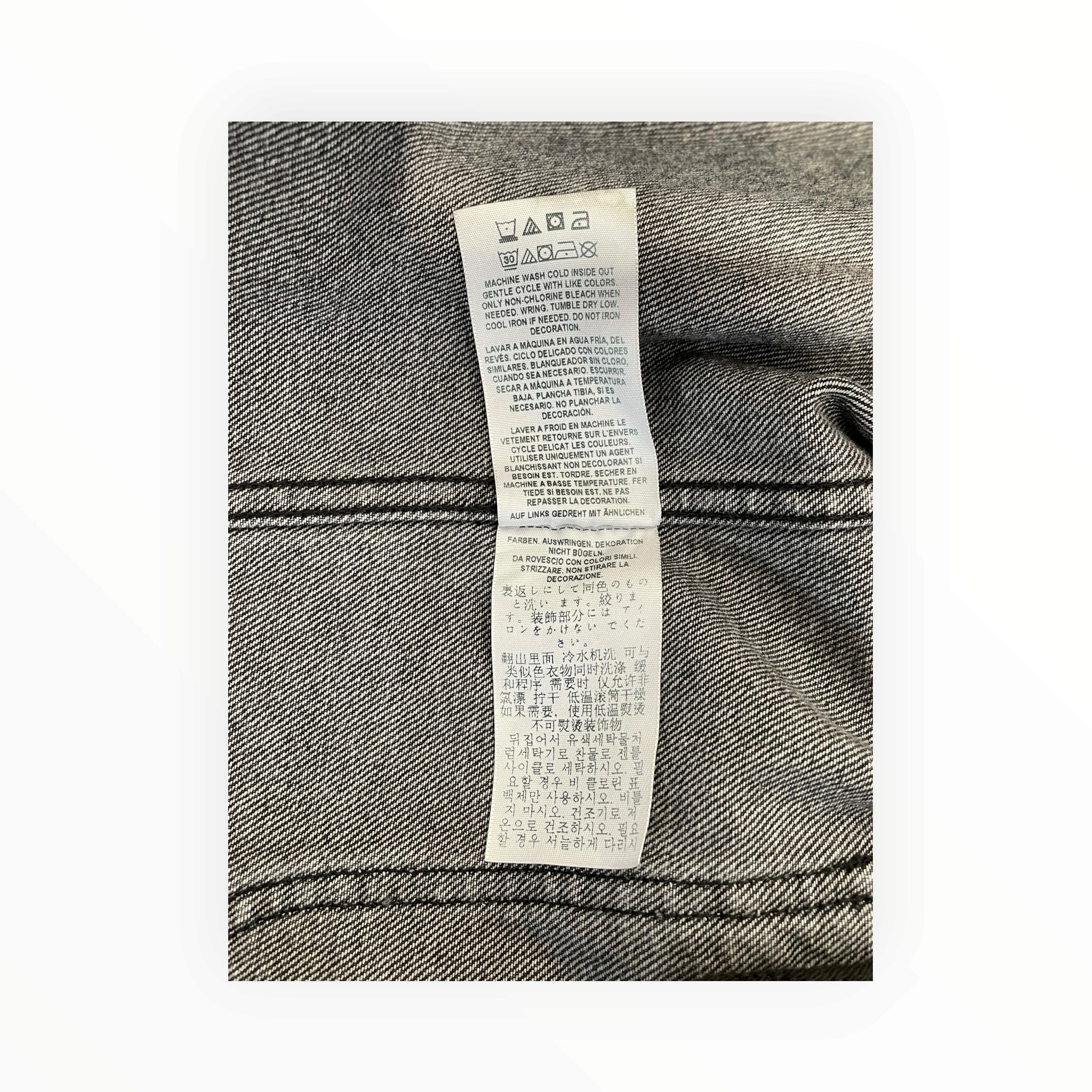 GUESS/MIDNIGHT STUDIOS/Denim Jkt/4/Denim/BLK/one zip pocket view 4
