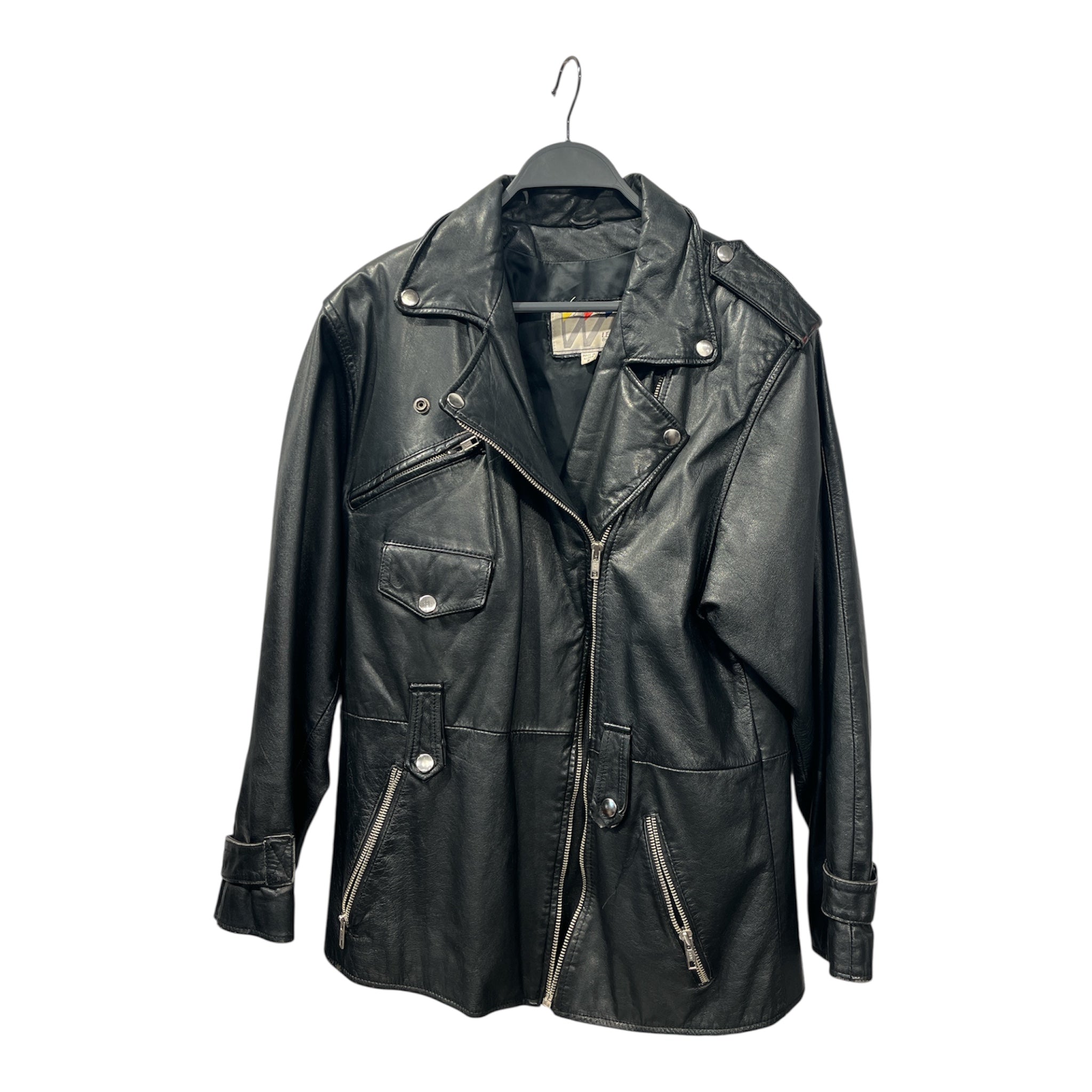 Wilsons Leather/HARLEY DAVIDSON/Leather Jkt/S/Leather/BLK/pink harley logo view 1