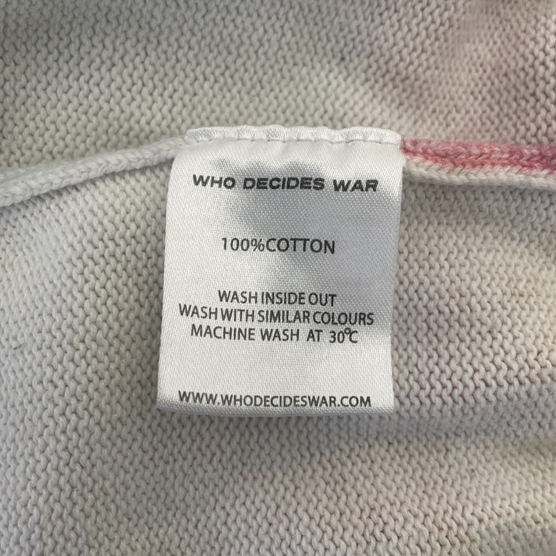WHO DECIDES WAR/Heavy Sweater/L/All Over Print/Cotton/ORN/Oversize/