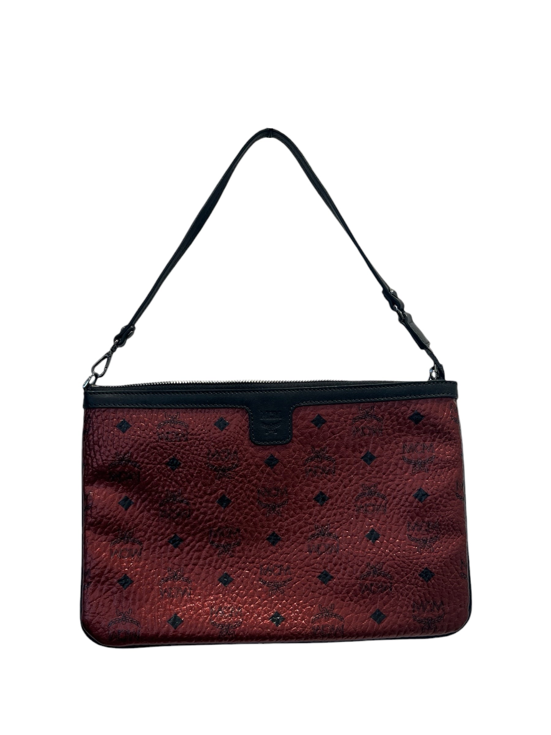 MCM/Tote Bag/Monogram/Leather/BRD/METALLIC RED REVERSIBLE view 7