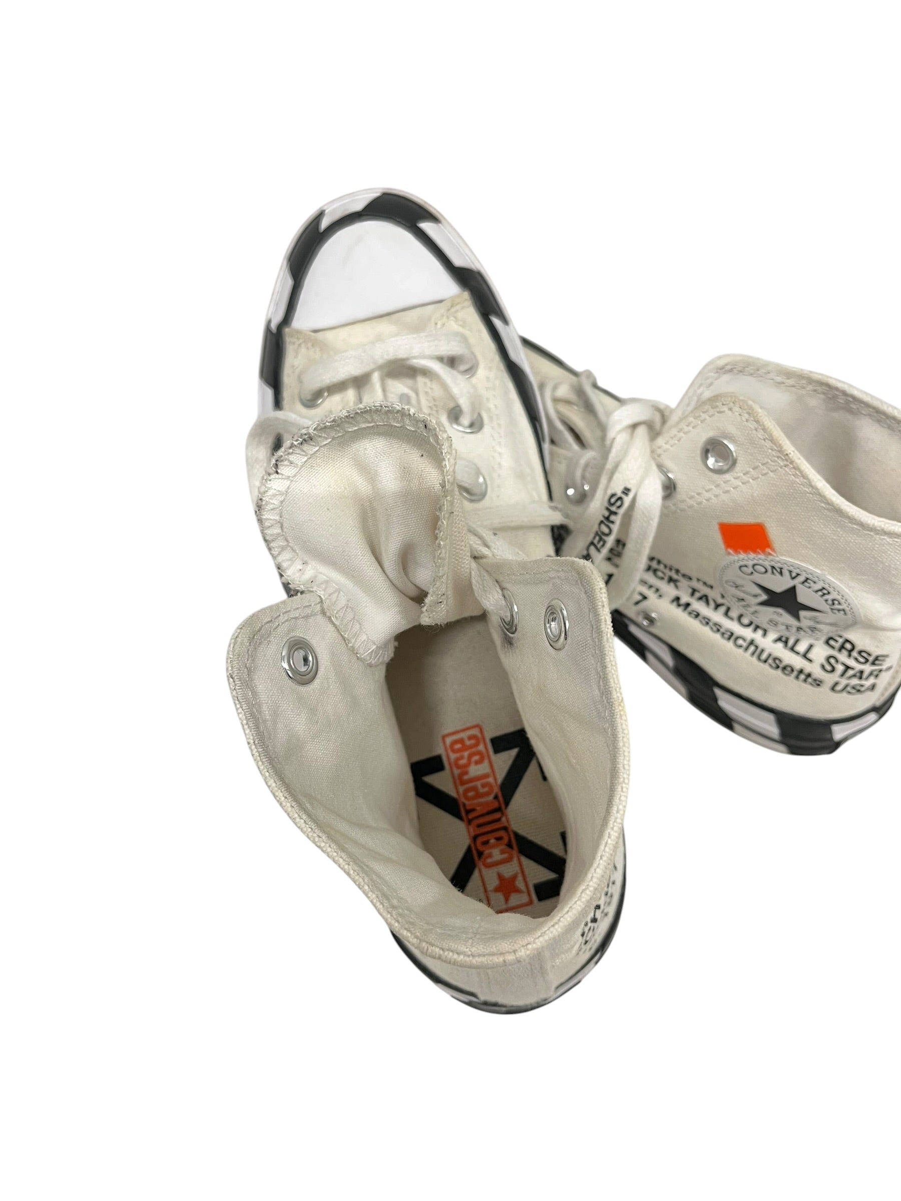 OFF-WHITE/Hi-Sneakers/US 6/Stripe/Cotton/WHT/CHUCK 70 OFF - WHITE HI view 3