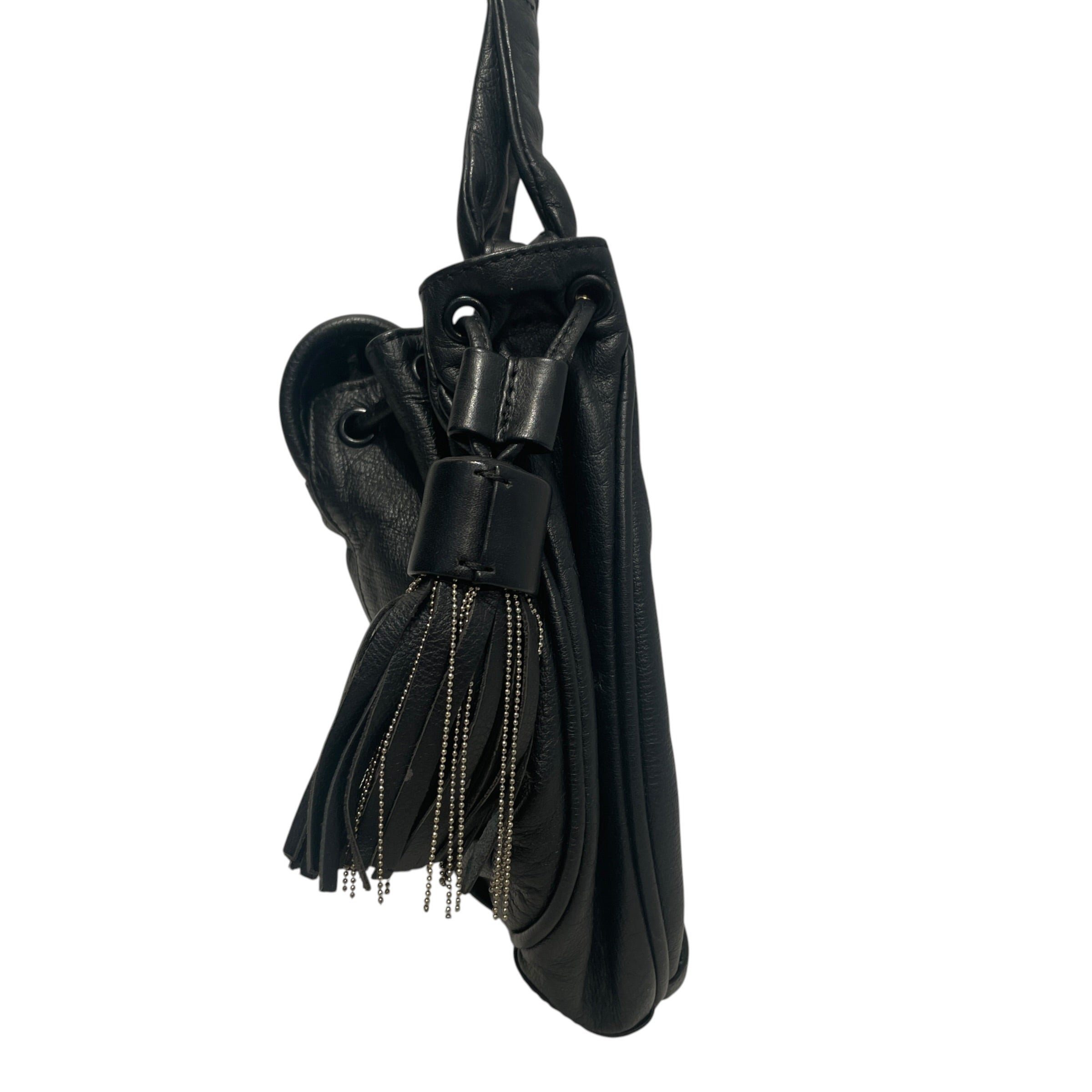 SEE BY CHLOE/Tote Bag/Leather/BLK/Dual Zip Cross BOdy view 3