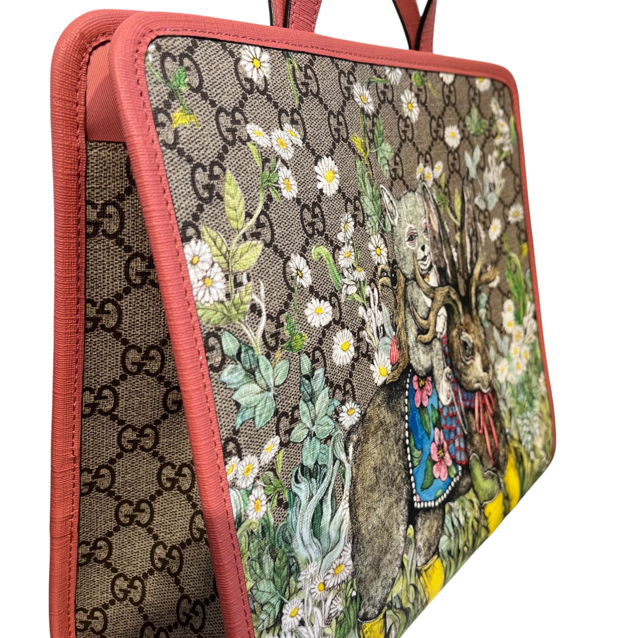 GUCCI/Tote Bag/Monogram/Leather/BEG/YUKO HIGUCHI GG CANVAS TOTE view 6