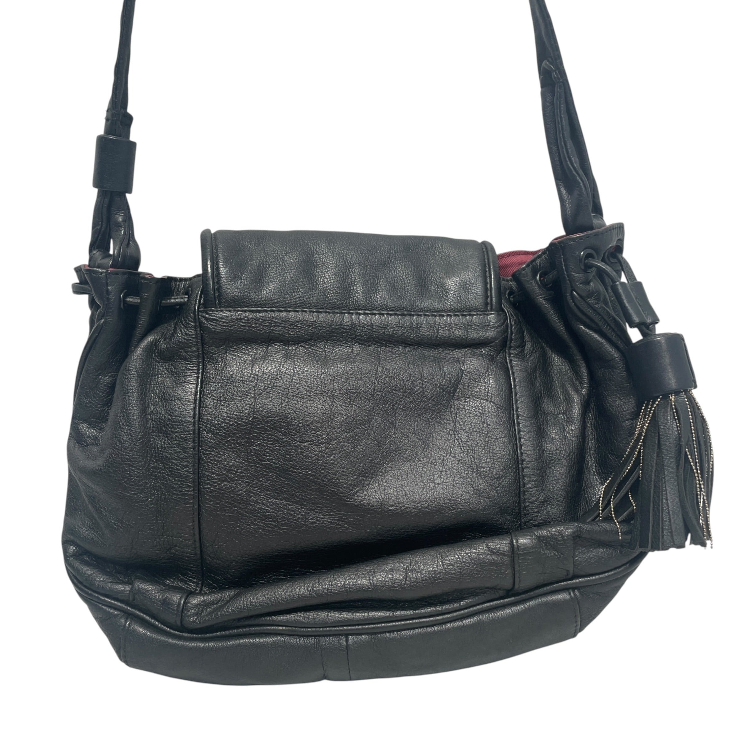 SEE BY CHLOE/Tote Bag/Leather/BLK/Dual Zip Cross BOdy view 4