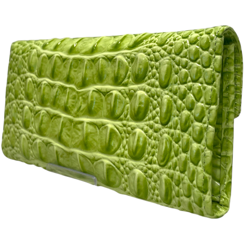 Brahmin/Long Wallet/Animal Pattern/Leather/GRN/Veronica Melbourne Kiwi