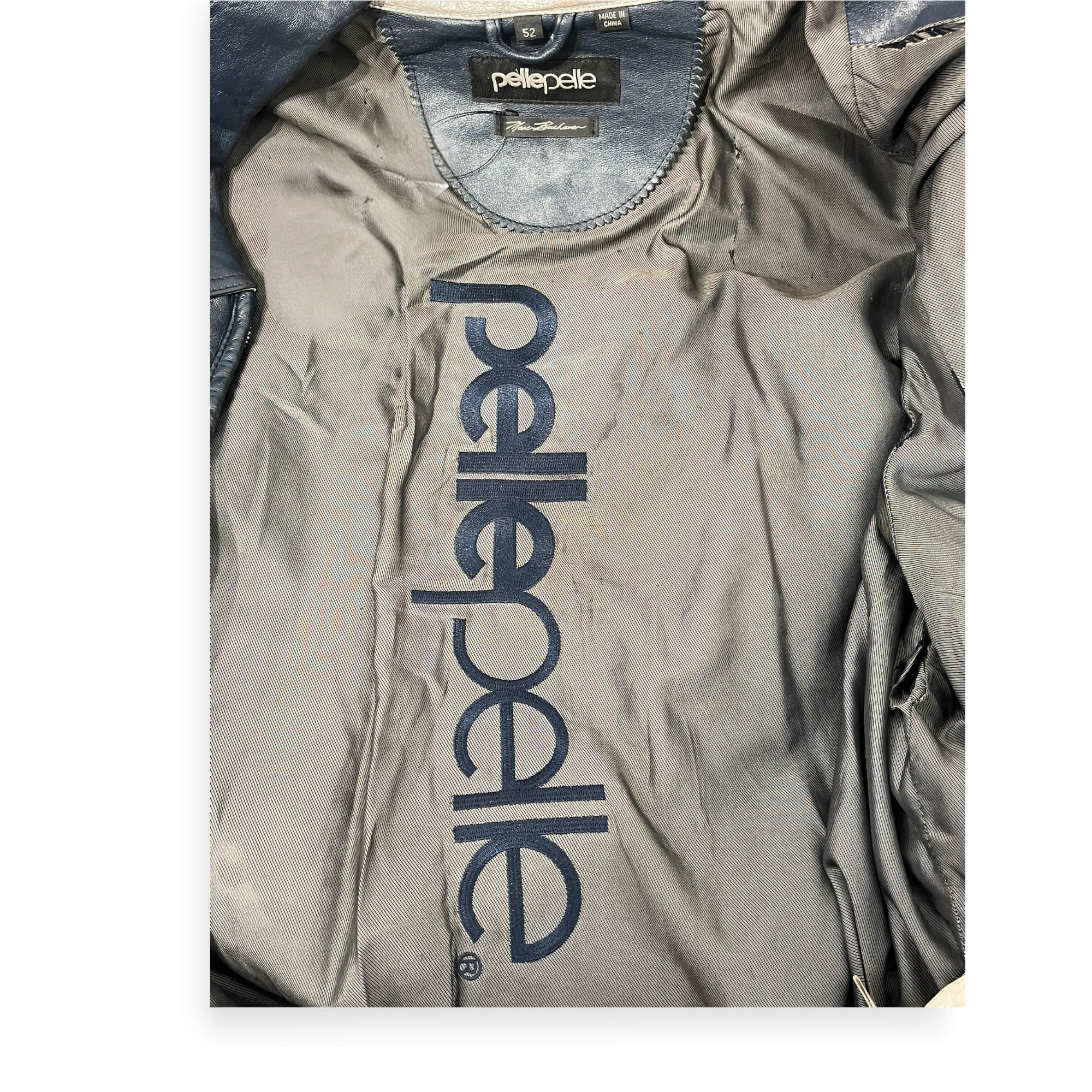 Pelle Pelle/Leather Jkt/52/Leather/NVY/Graphic/DIAMONDS UNICORN LION view 5