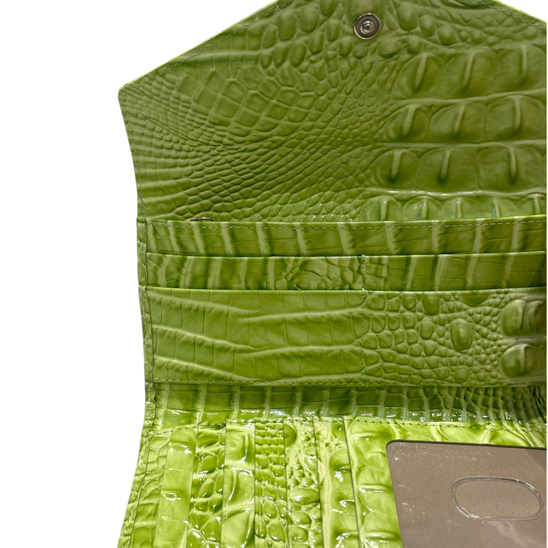 Brahmin/Long Wallet/Animal Pattern/Leather/GRN/Veronica Melbourne Kiwi
