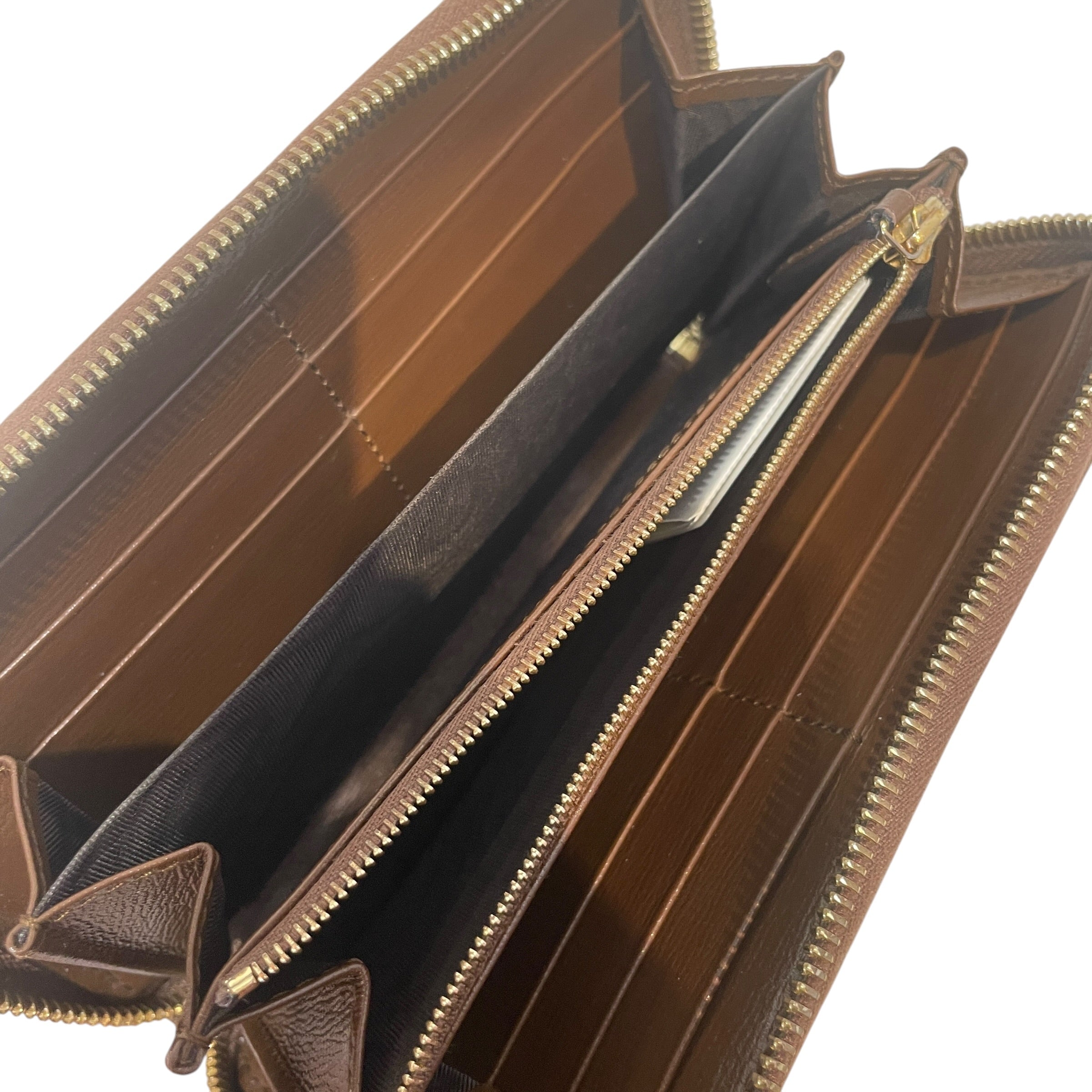 GUCCI/Long Wallet/Monogram/Leather/CML/Horsebit Lock Wallet view 4