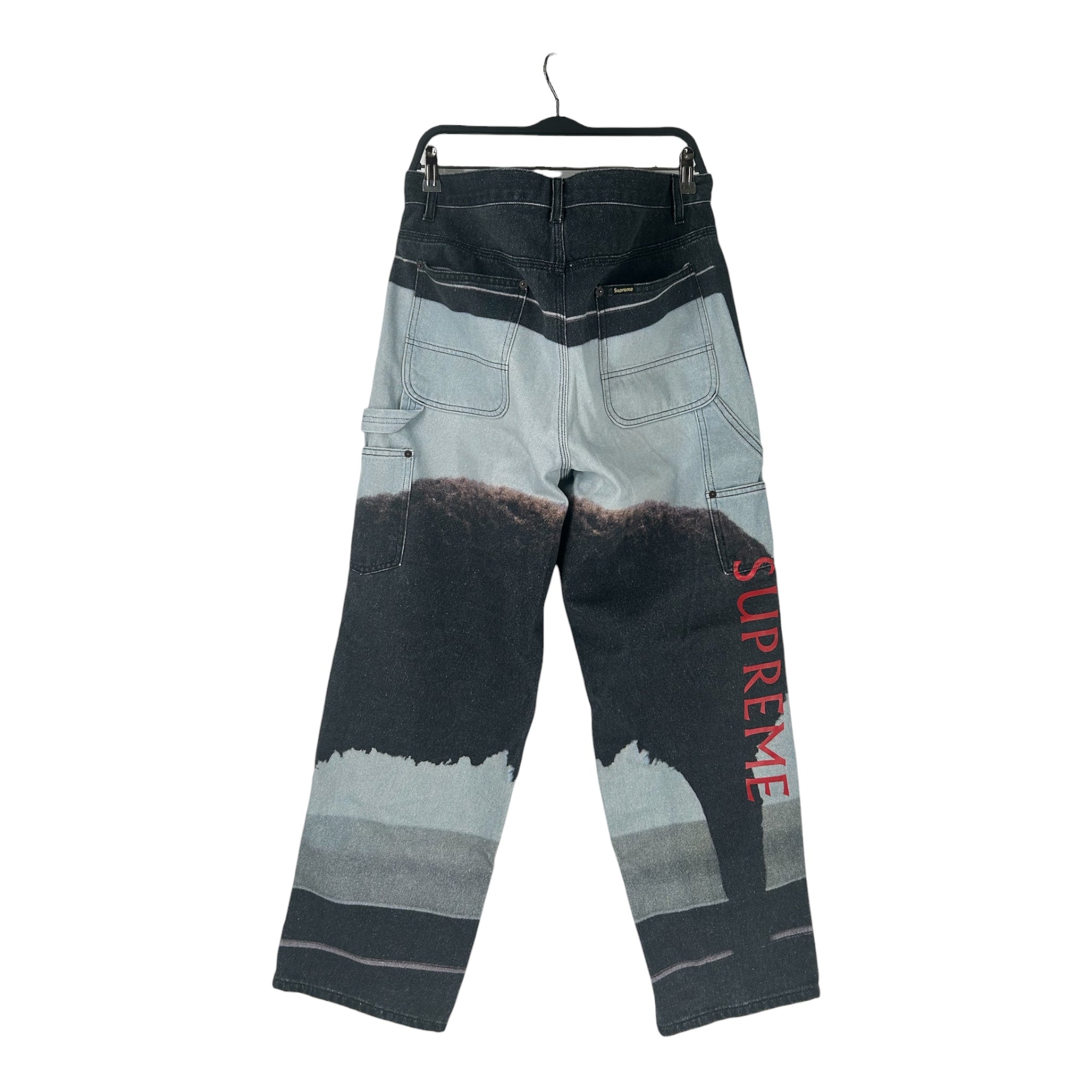 Supreme/Pants/34/Denim/BLU/All Over Print/DAMIEN HIRST GOAT PANTS view 2