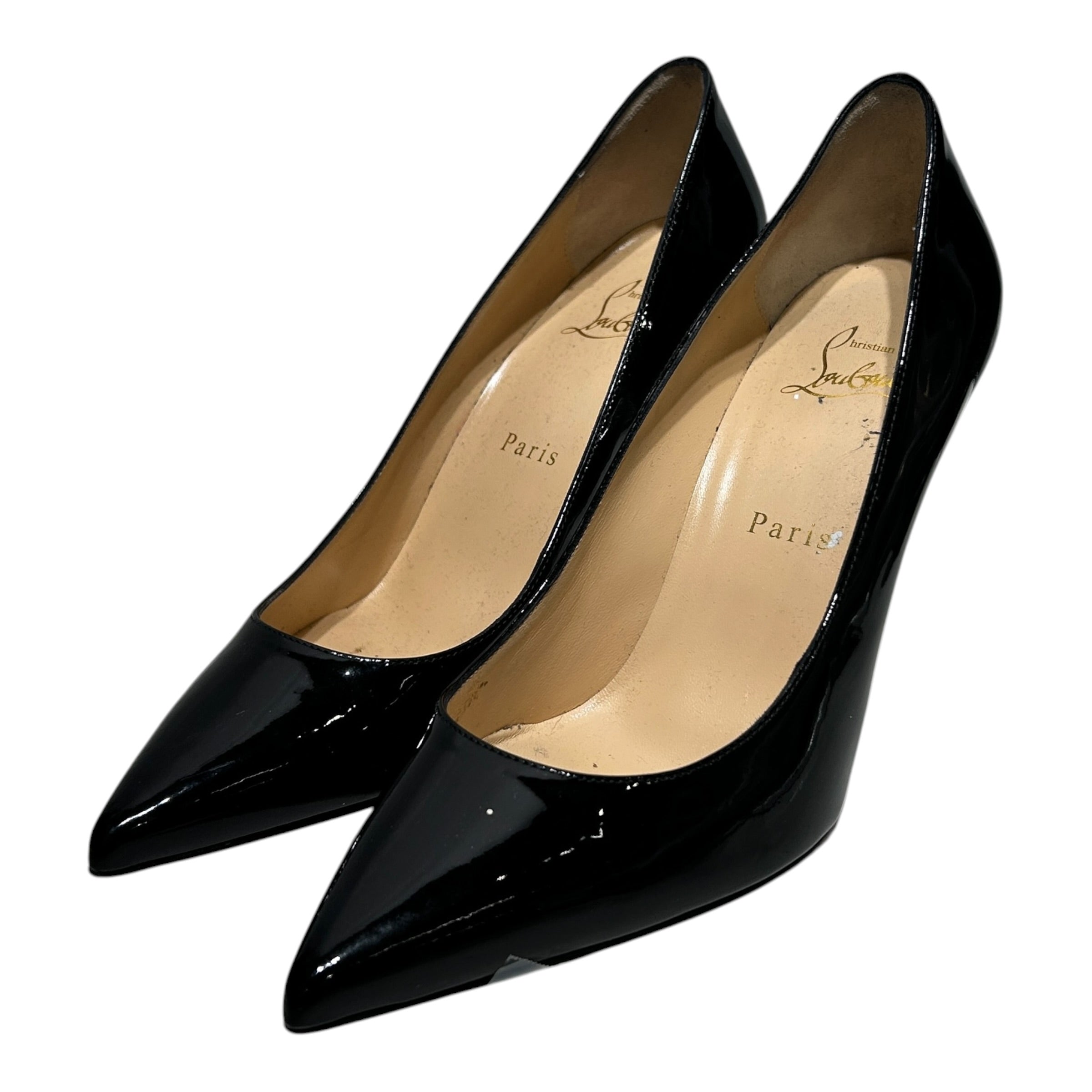 Christian Louboutin/Heels/US 6.5/Leather/BLK/patent leather view 1