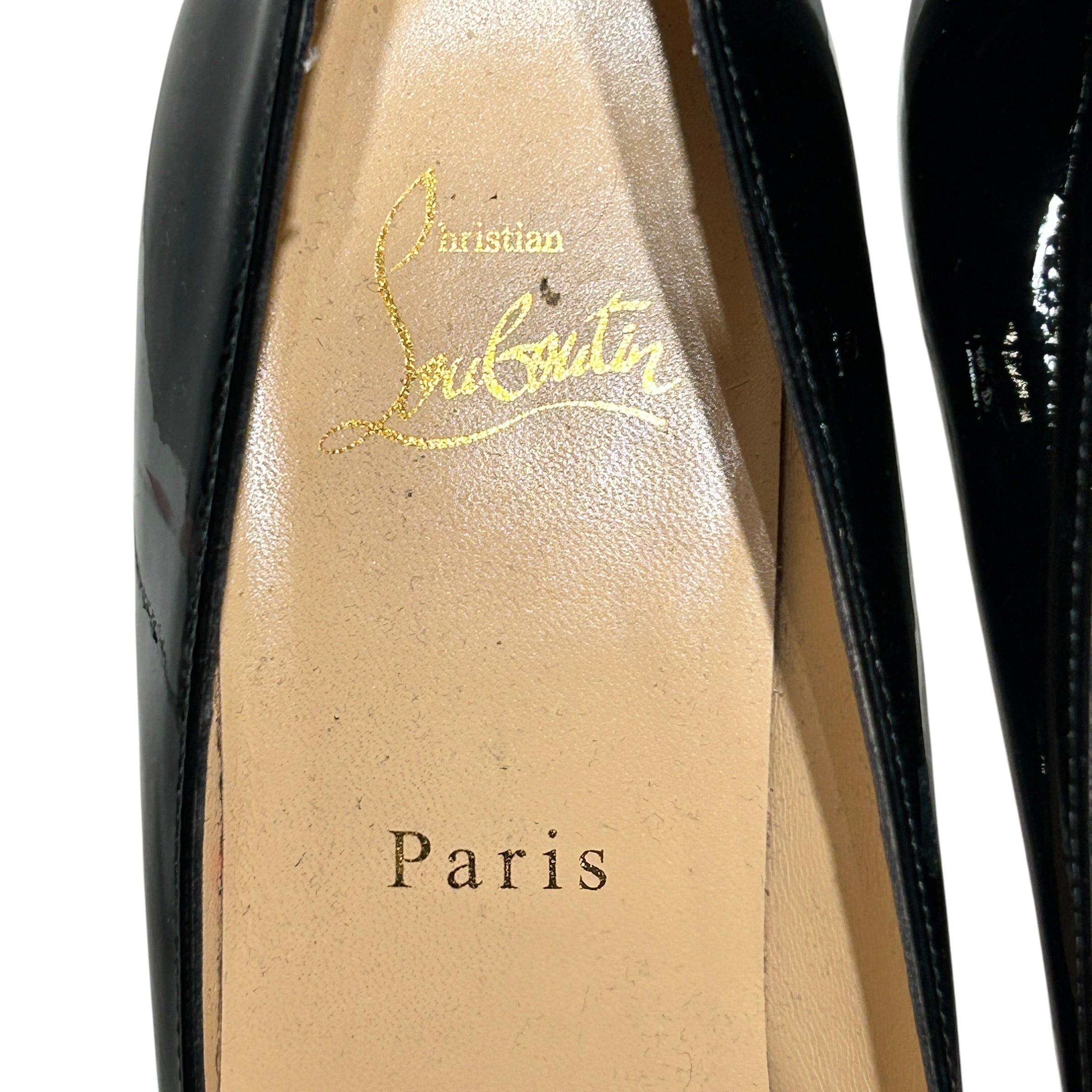 Christian Louboutin/Heels/US 6.5/Leather/BLK/patent leather view 3