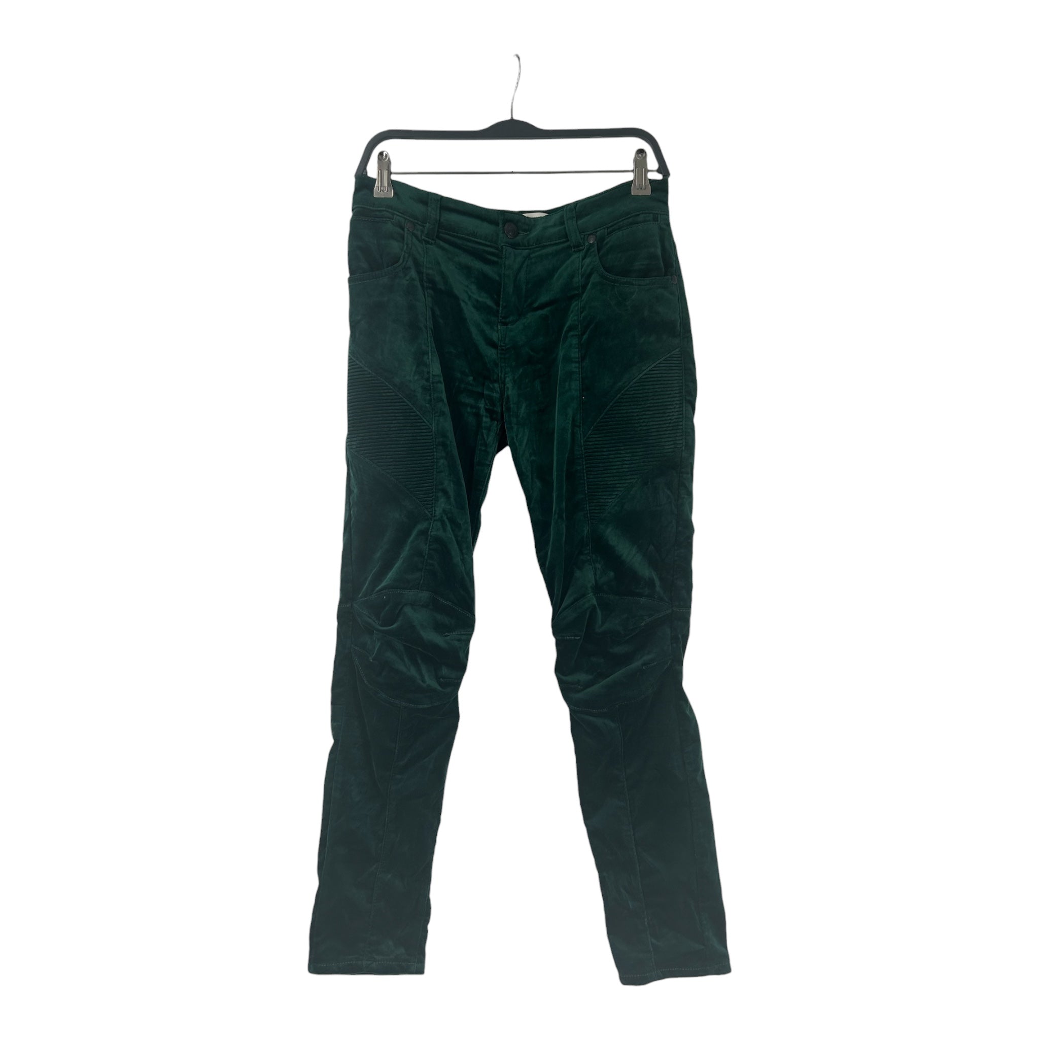 PIERRE BALMAIN/Skinny Pants/28/GRN/VELOUR BIKER view 1