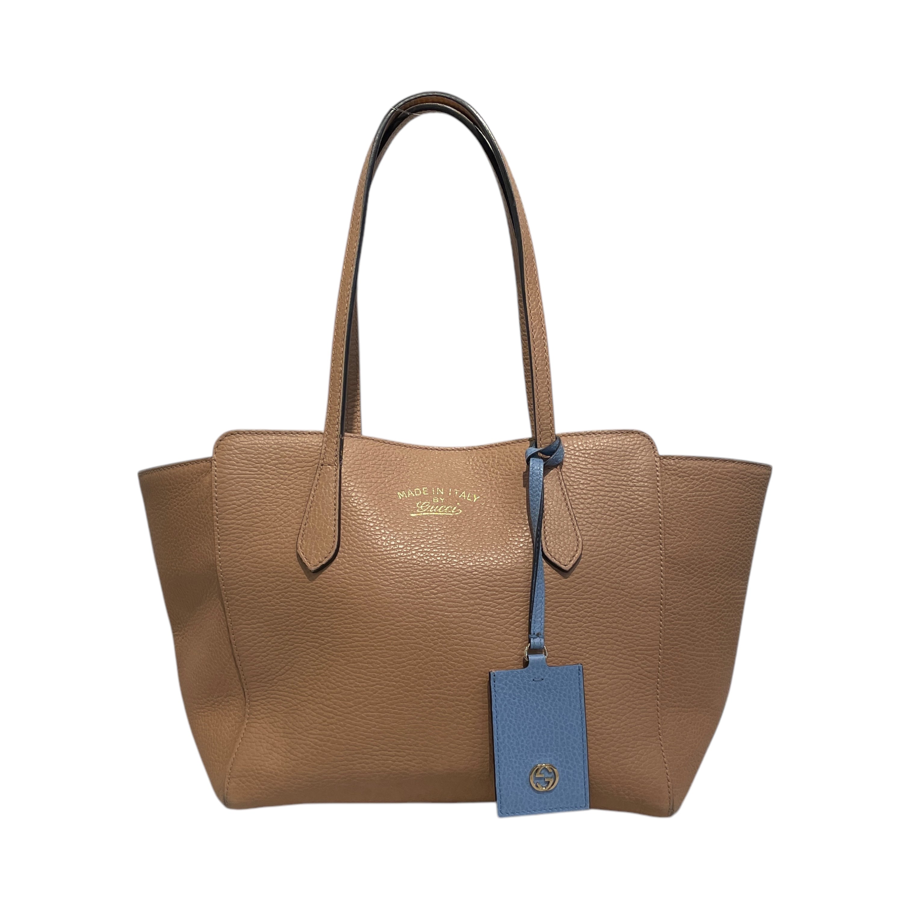 GUCCI/Tote Bag/Leather/BEG/Swing Bag view 1
