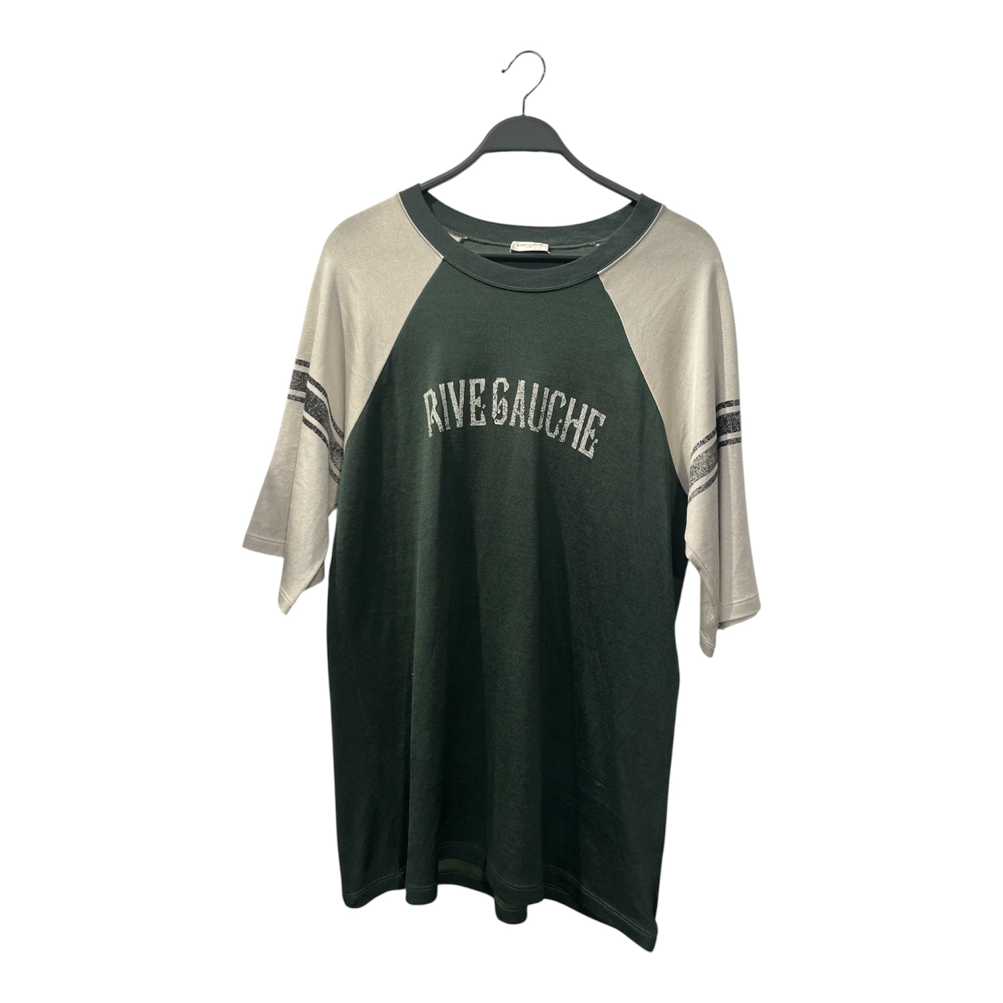 SAINT LAURENT/T-Shirt/XL/Cotton/GRN/RIVE GAUCHE JERSEY view 1
