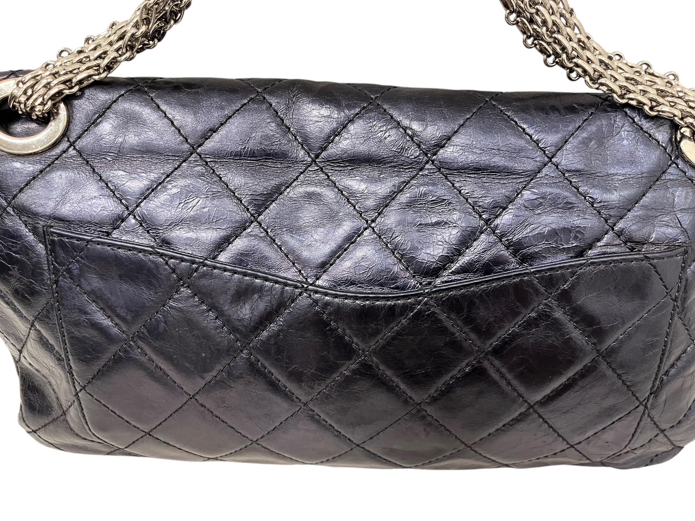 CHANEL/Hand Bag/Leather/NVY/2.55 REISSUE DOUBLE FLAP view 7