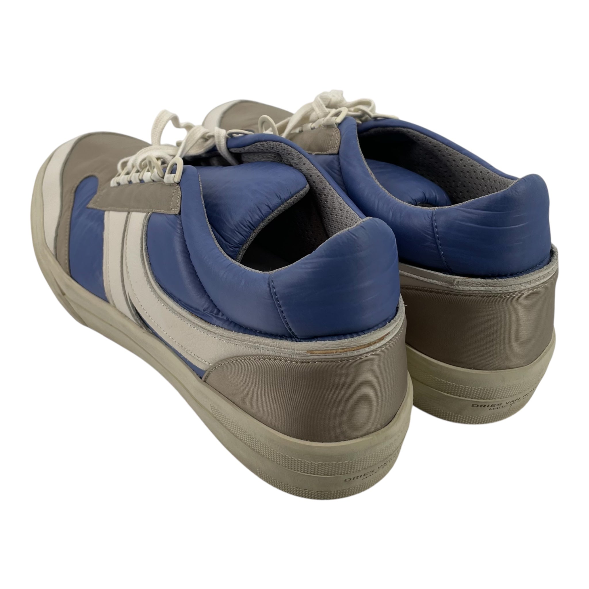 DRIES VAN NOTEN/Hi-Sneakers/US 12/Nylon/BLU/DOVE GREY LOW view 2