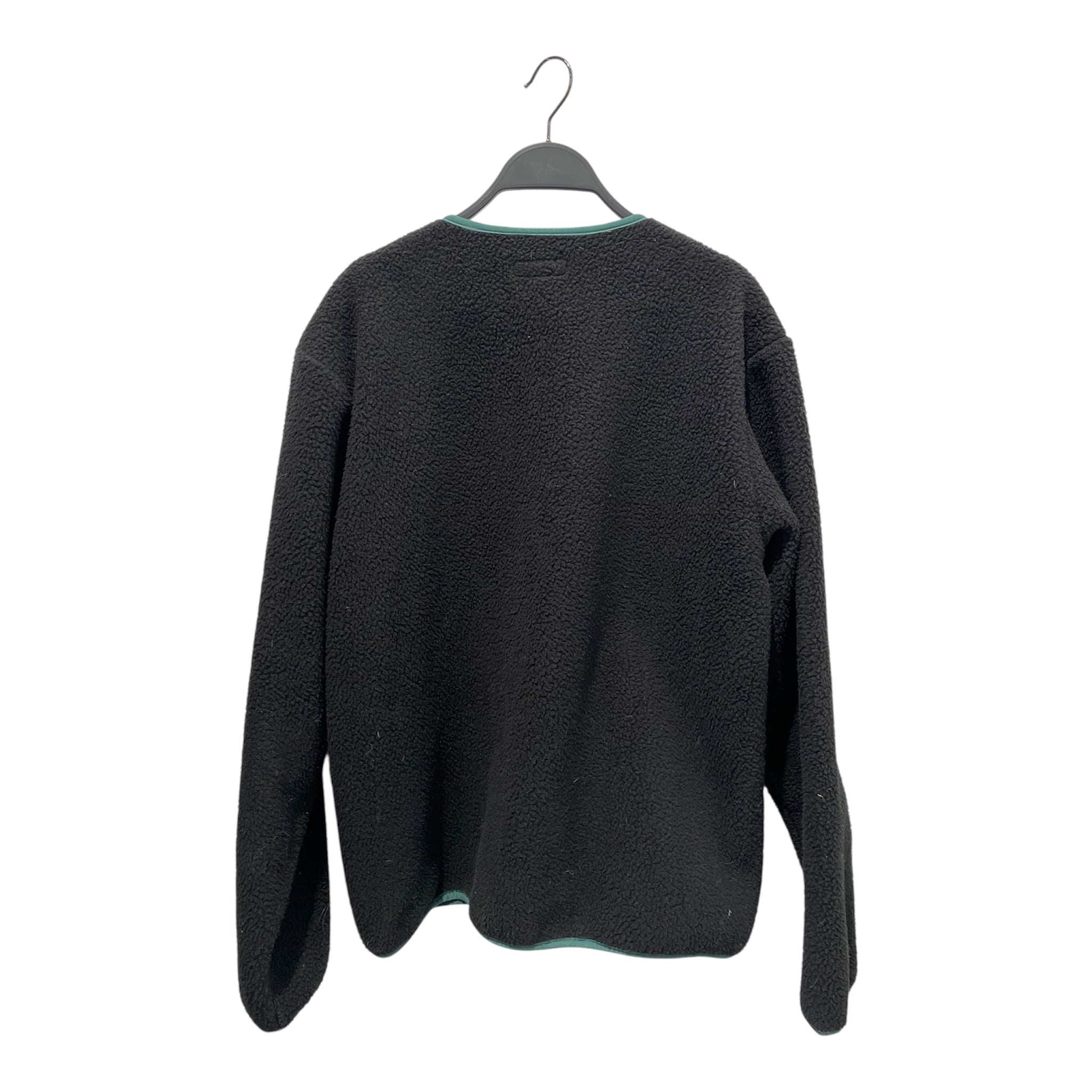 STUSSY/Fleece Jkt/M/Cotton/BLK/zip fleece view 2
