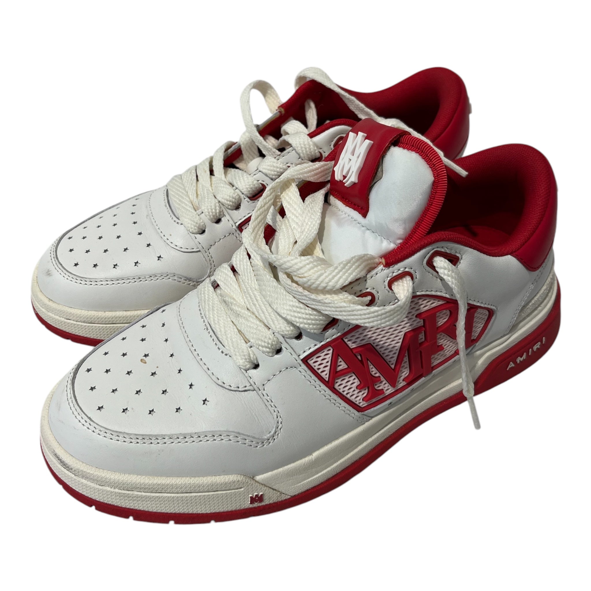 AMIRI/Low-Sneakers/US 7/Leather/WHT/CLASSIC RED view 1