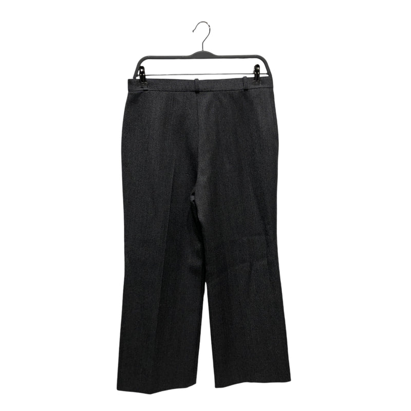 BALENCIAGA/Wide Leg Pants/36/Wool/GRY/