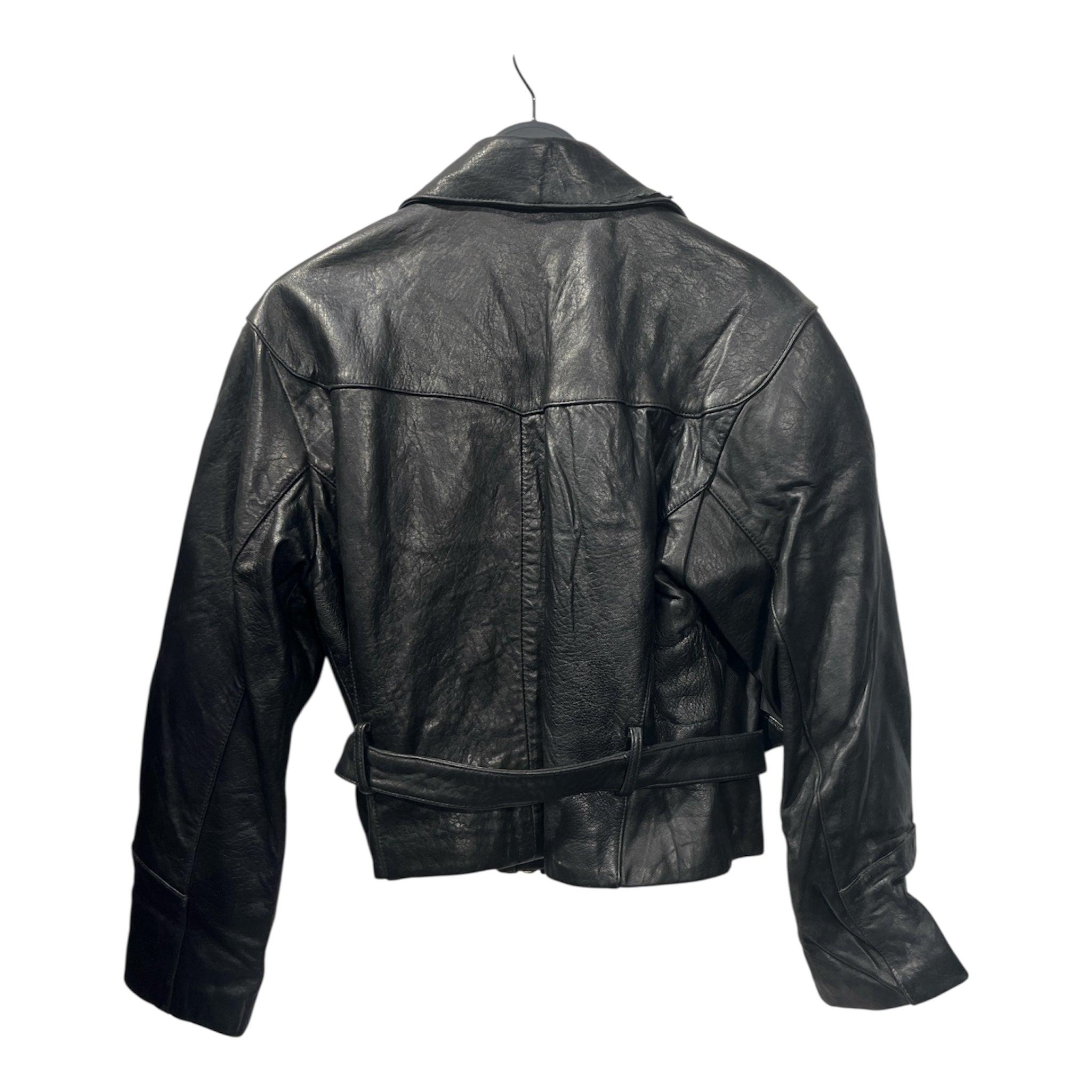 Express/Vintage/Leather Jkt/M/Leather/BLK/ASYMETRICAL ZIP view 2