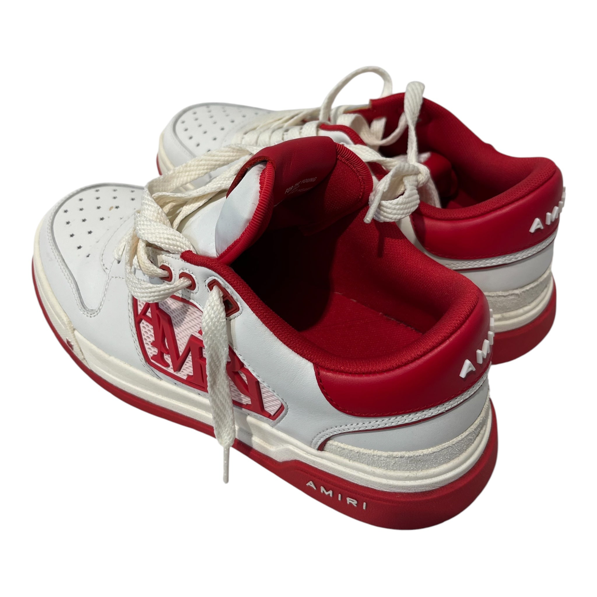 AMIRI/Low-Sneakers/US 7/Leather/WHT/CLASSIC RED view 2