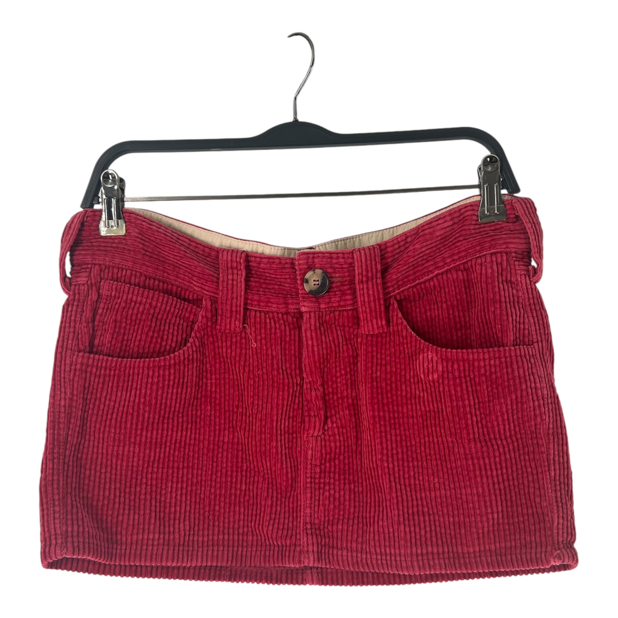 ISABEL MARANT/Skirt/S/Cotton/RED/CORDUROY view 1
