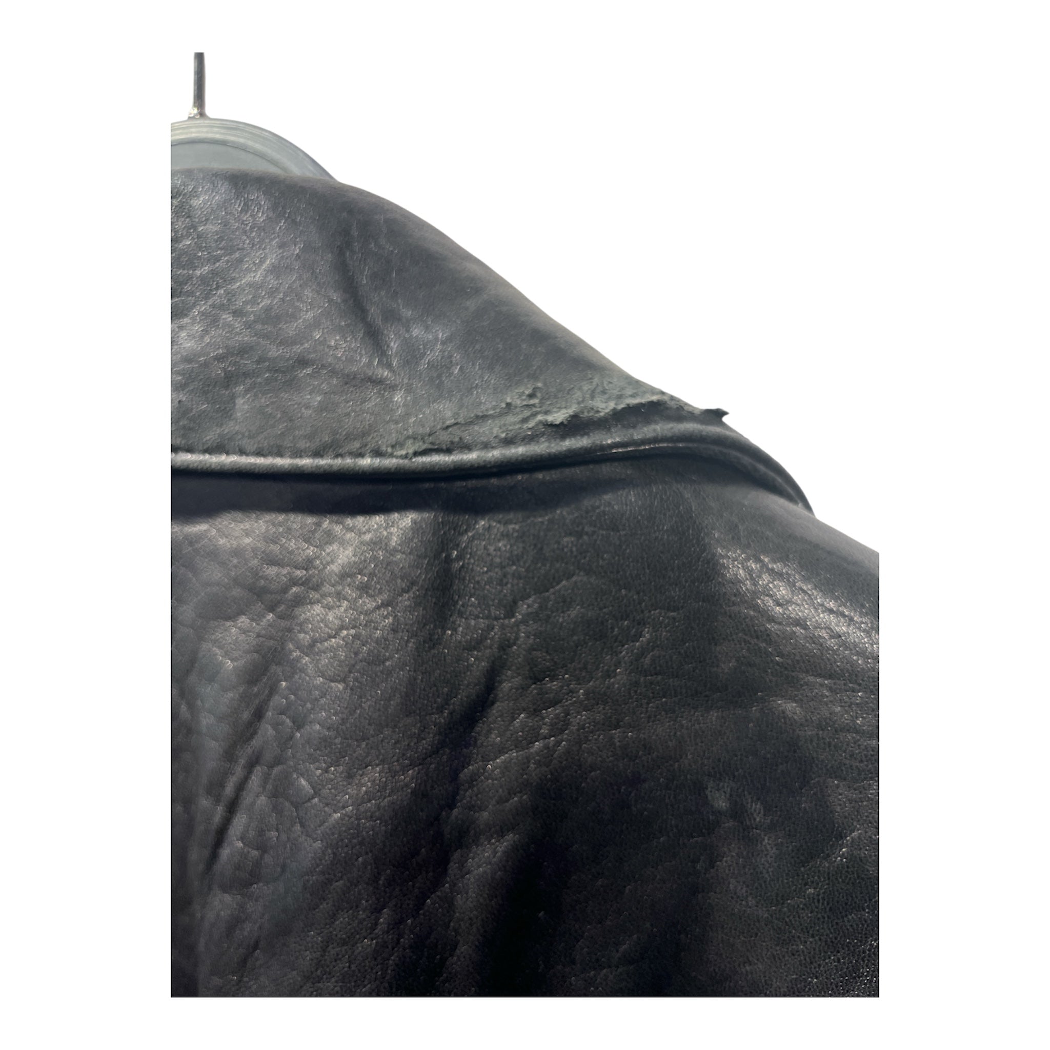Express/Vintage/Leather Jkt/M/Leather/BLK/ASYMETRICAL ZIP view 3