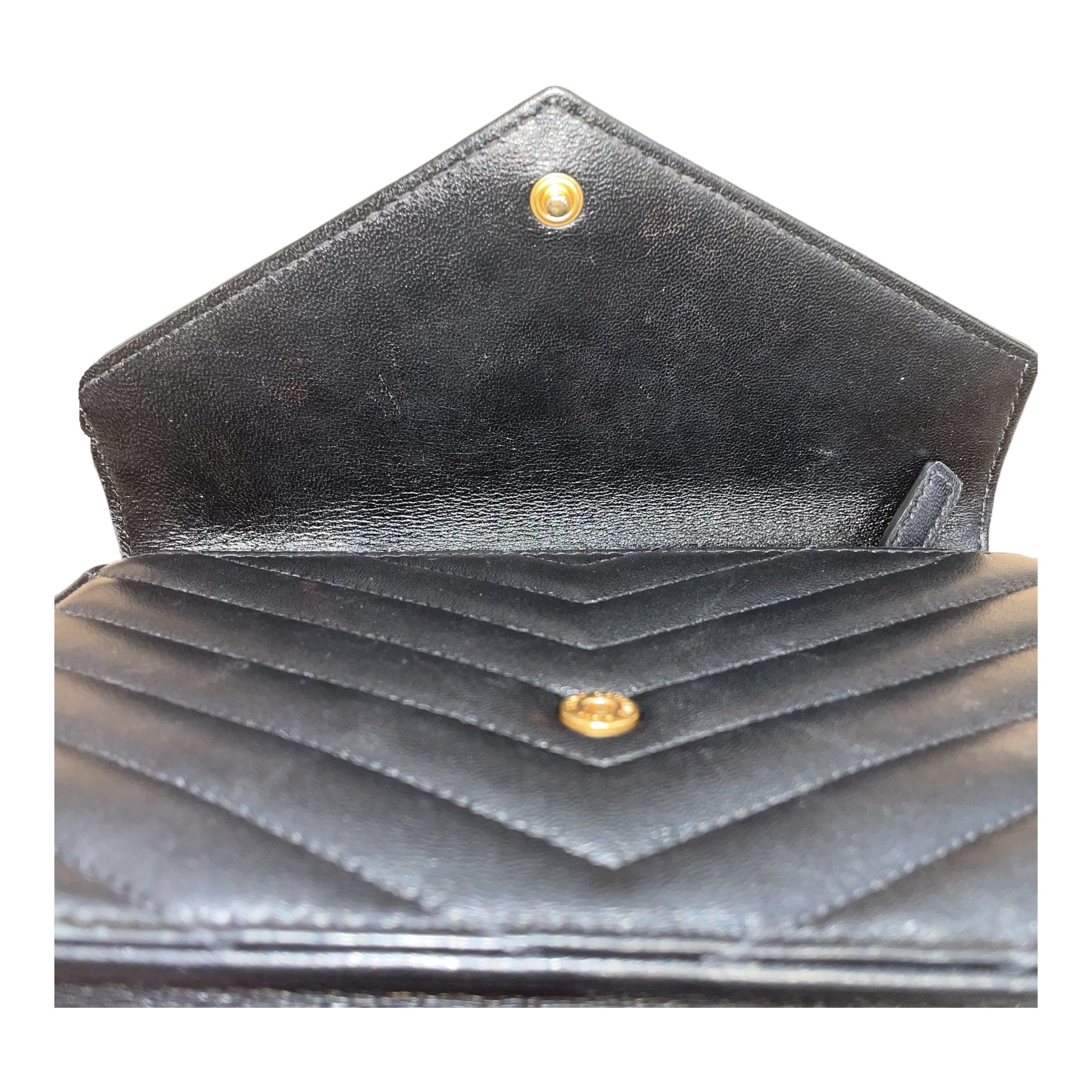 SAINT LAURENT/Cross Body Bag/Leather/BLK/CASSANDRE ENVELOPE W GLD HRDWR view 6