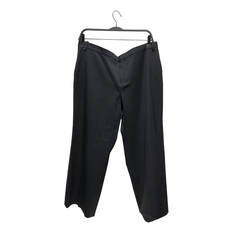 BALENCIAGA/Wide Leg Pants/42/Cotton/NVY/