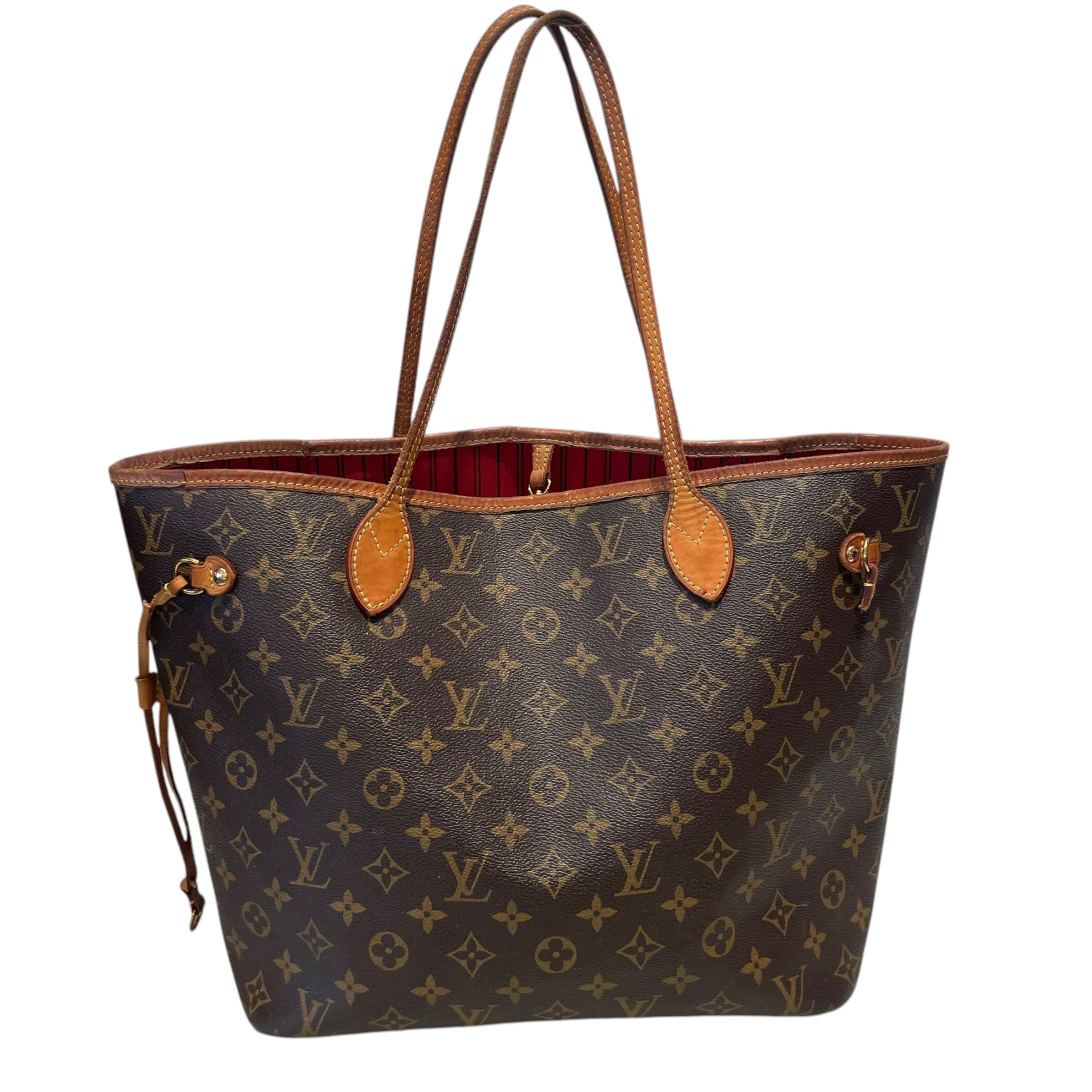 LOUIS VUITTON/Tote Bag/Monogram/Leather/BRW/Louis Vuitton  Never Full MM view 2